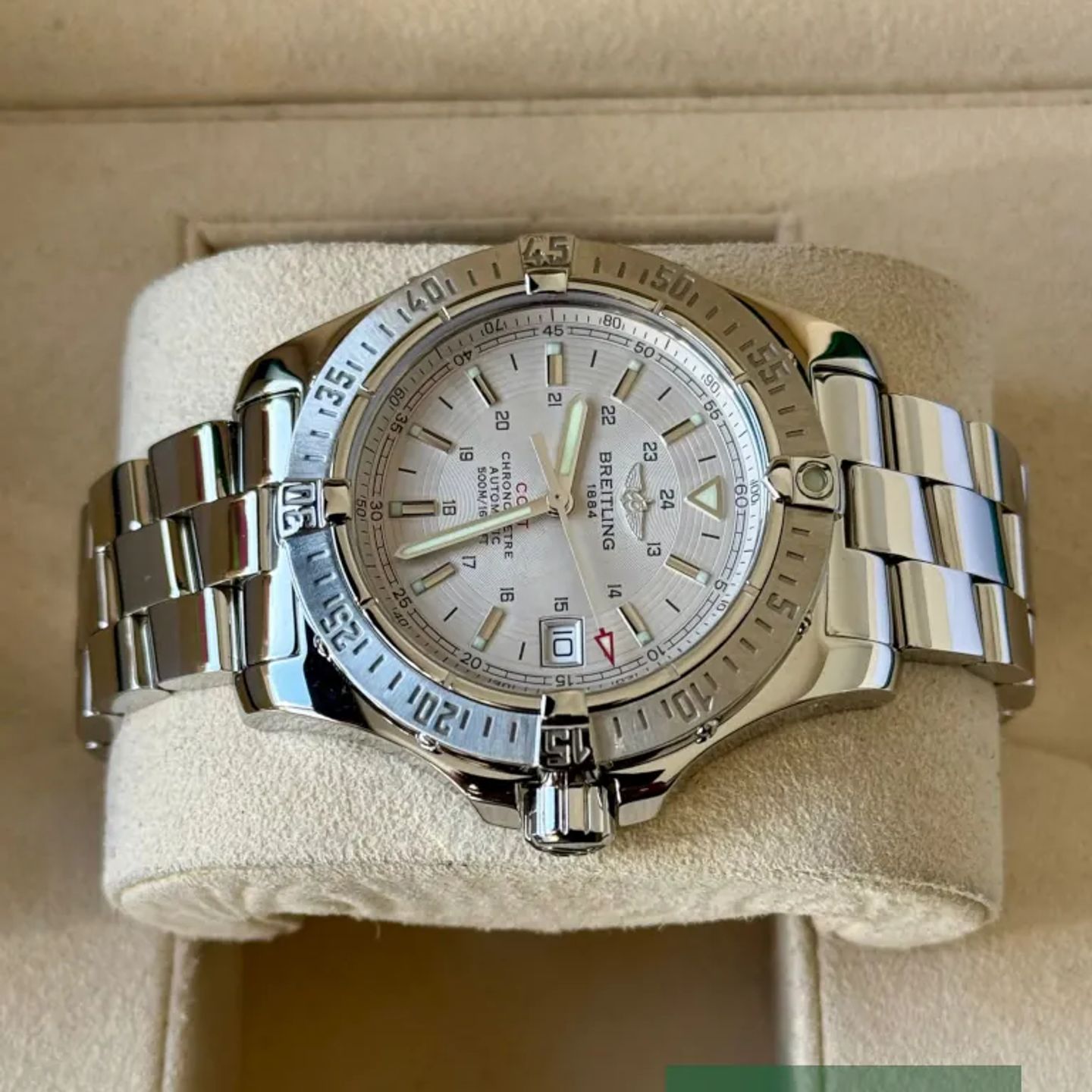 Breitling Colt Automatic A17380 (2006) - White dial 41 mm Steel case (4/7)