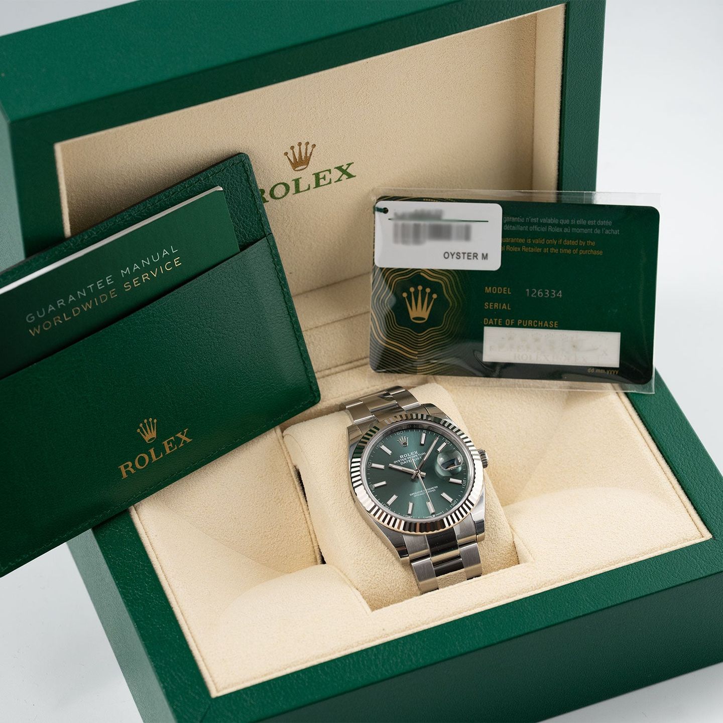 Rolex Datejust 41 126334 (2025) - Green dial 41 mm Steel case (6/6)