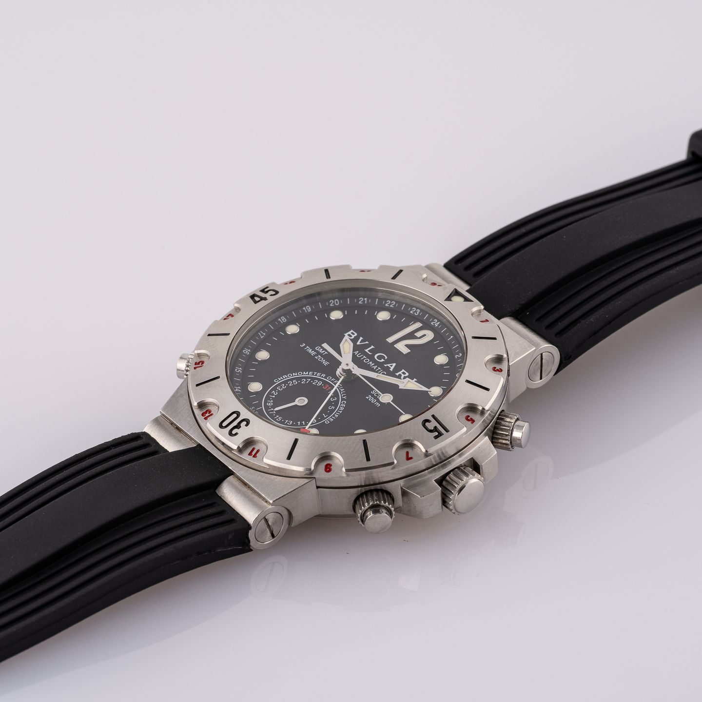 Bulgari Diagono SD38SGMT RBR (Onbekend (willekeurig serienummer)) - 38mm Staal (8/8)
