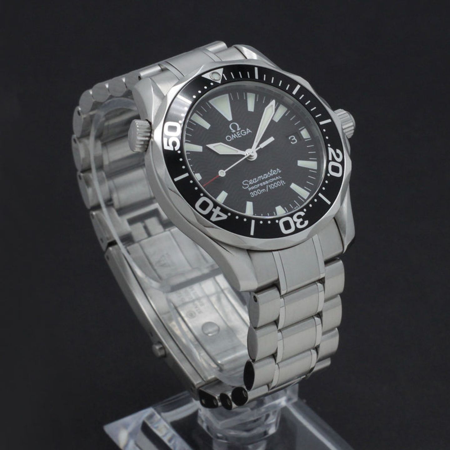 Omega Seamaster Diver 300 M 2262.50.00 (2010) - Zwart wijzerplaat 36mm Staal (4/7)