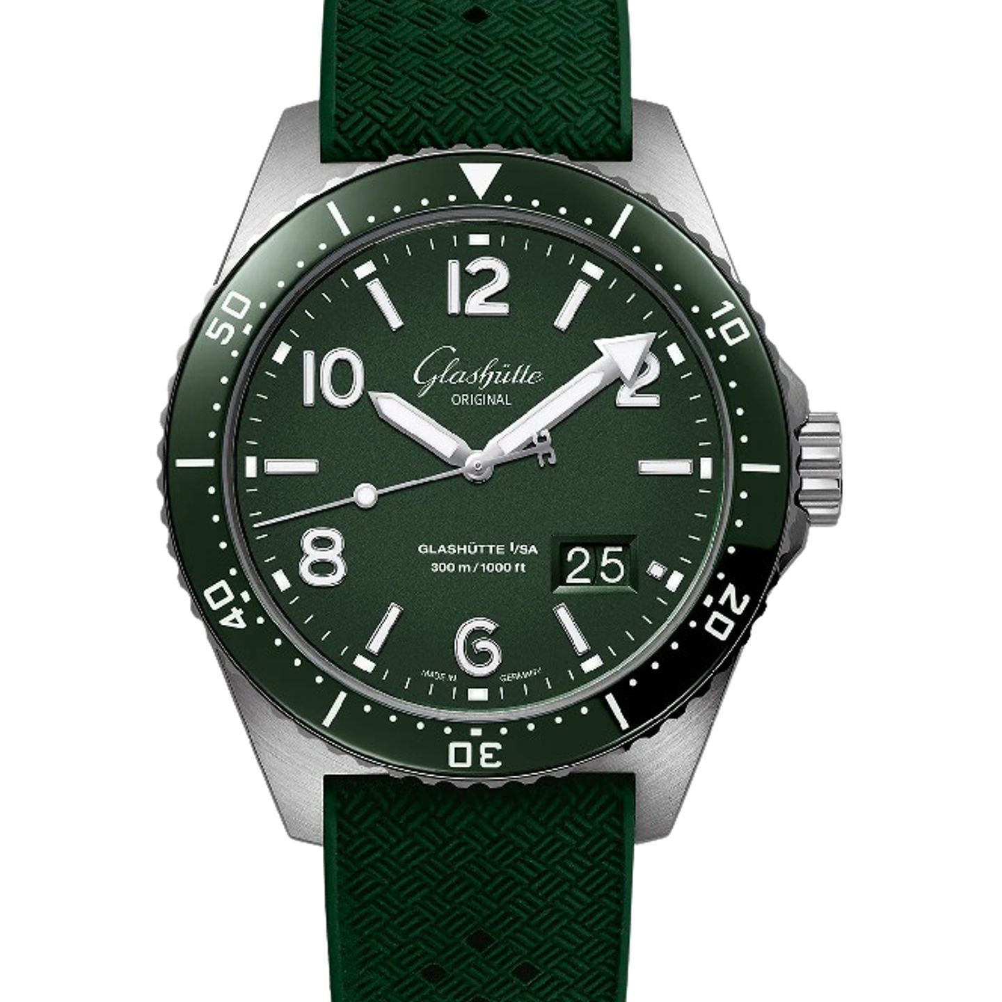 Glashütte Original SeaQ Panorama Date 1-36-13-07-83-33 (2024) - Green dial 43 mm Steel case (1/1)