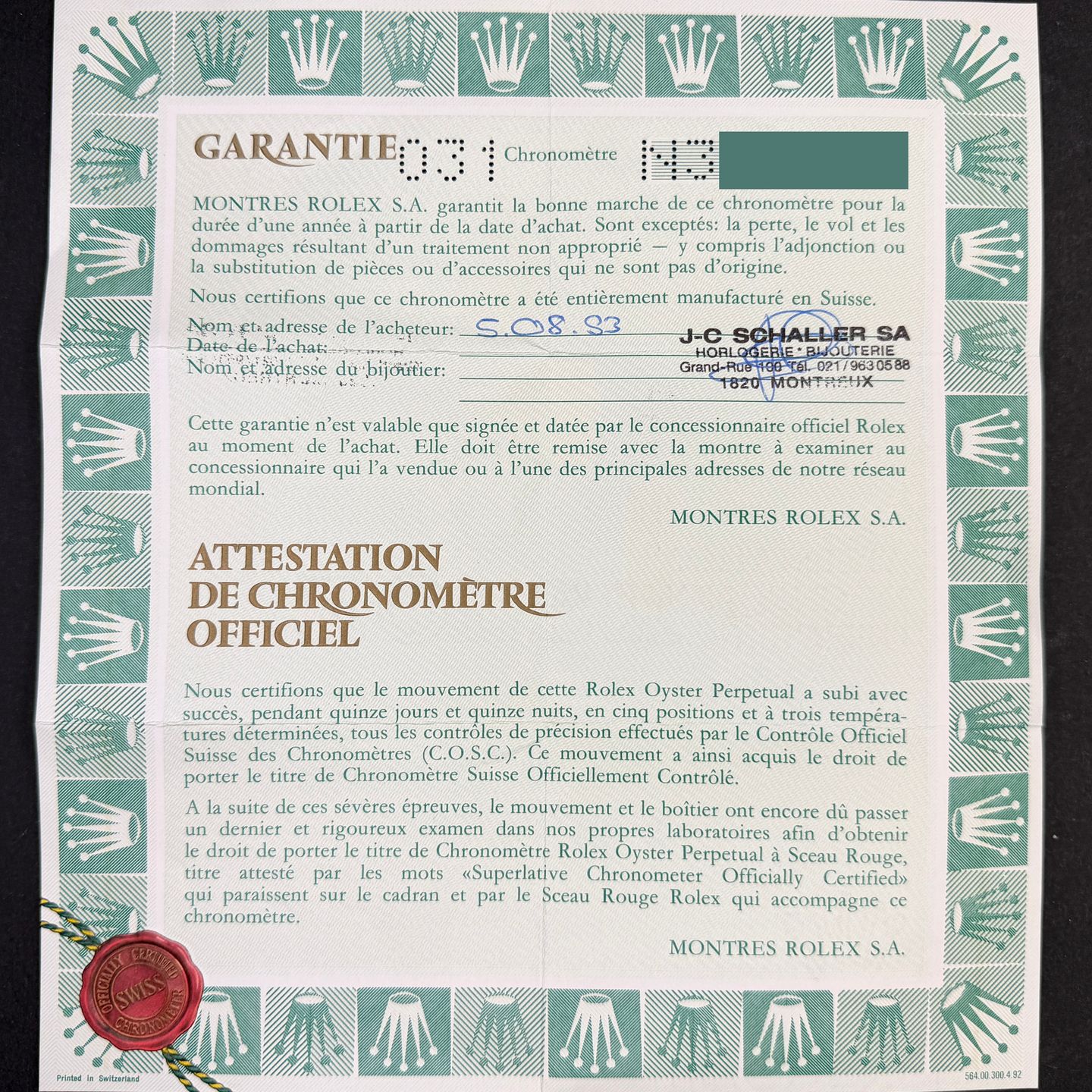 Rolex Oyster Perpetual Date 15223 - (3/8)