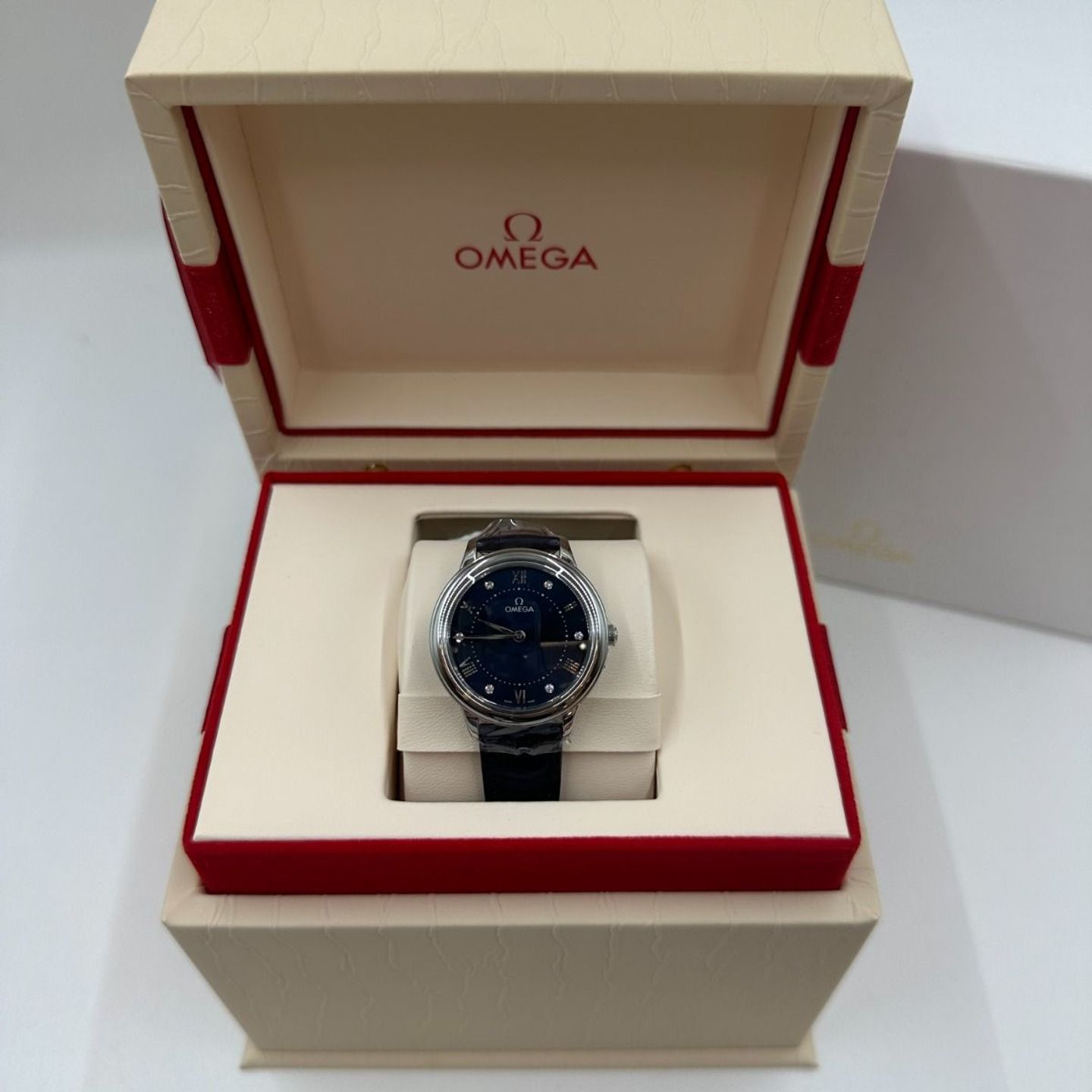 Omega De Ville 434.13.30.60.53.001 (2024) - Blauw wijzerplaat 30mm Staal (4/8)