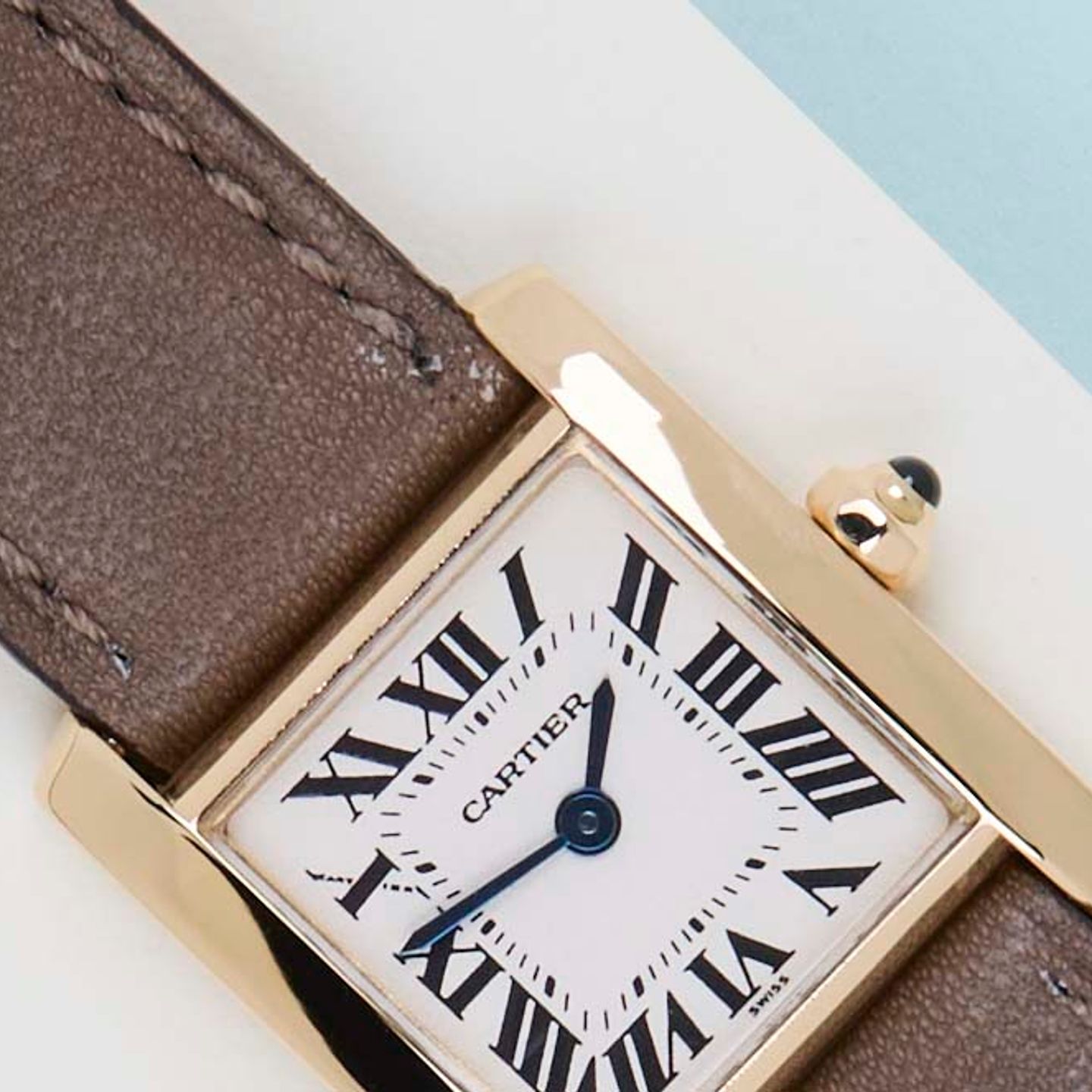 Cartier Tank Française W5000256 (1997) - 20 mm Yellow Gold case (3/8)