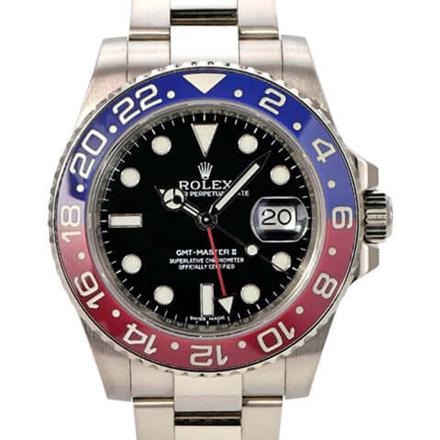 Rolex GMT-Master II 116719BLRO (2015) - Zwart wijzerplaat 40mm Witgoud (1/8)