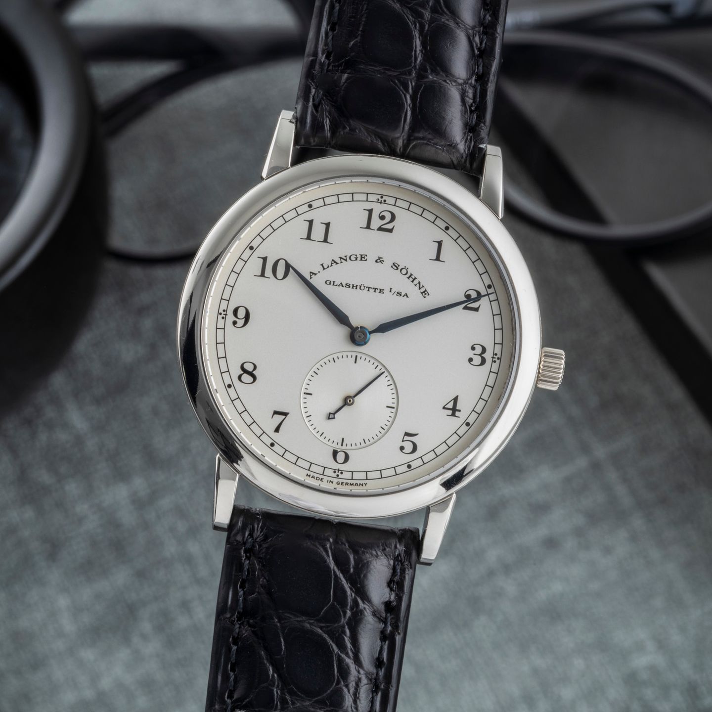 A. Lange & Söhne 1815 206.025 (1999) - Zilver wijzerplaat 36mm Platina (3/8)