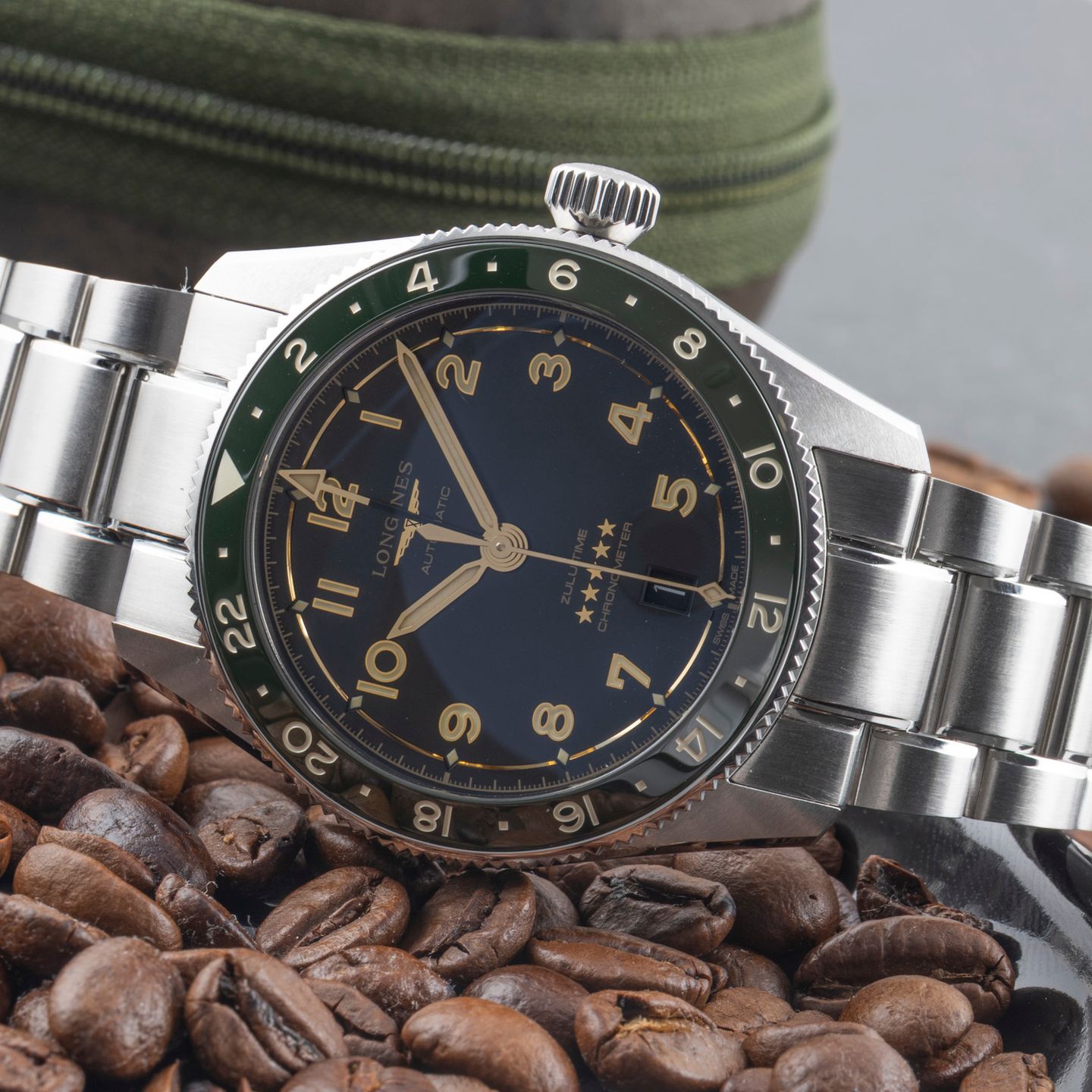 Longines Spirit L3.802.4.63.6 (Unknown (random serial)) - Black dial 39 mm Steel case (2/8)