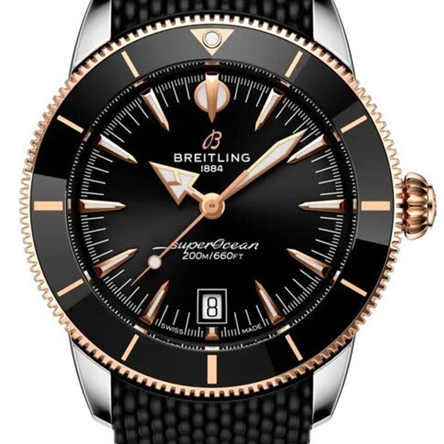Breitling Superocean Heritage UB3111241B1S1 (2026) - Black dial 42 mm Gold/Steel case (1/1)