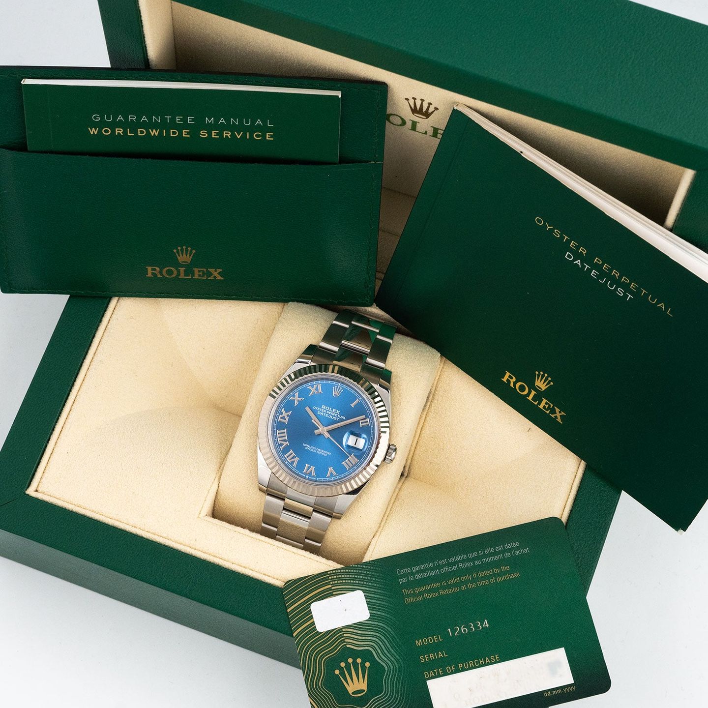 Rolex Datejust 41 126334 (2017) - Blauw wijzerplaat 41mm Staal (6/6)