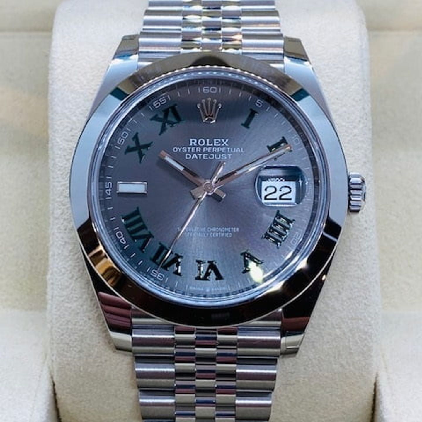 Rolex Datejust 41 126300 (2024) - Grey dial 41 mm Steel case (3/6)
