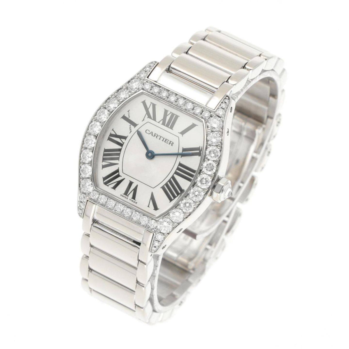 Cartier Tortue WA5072W9 (2006) - Silver dial White Gold case (2/4)