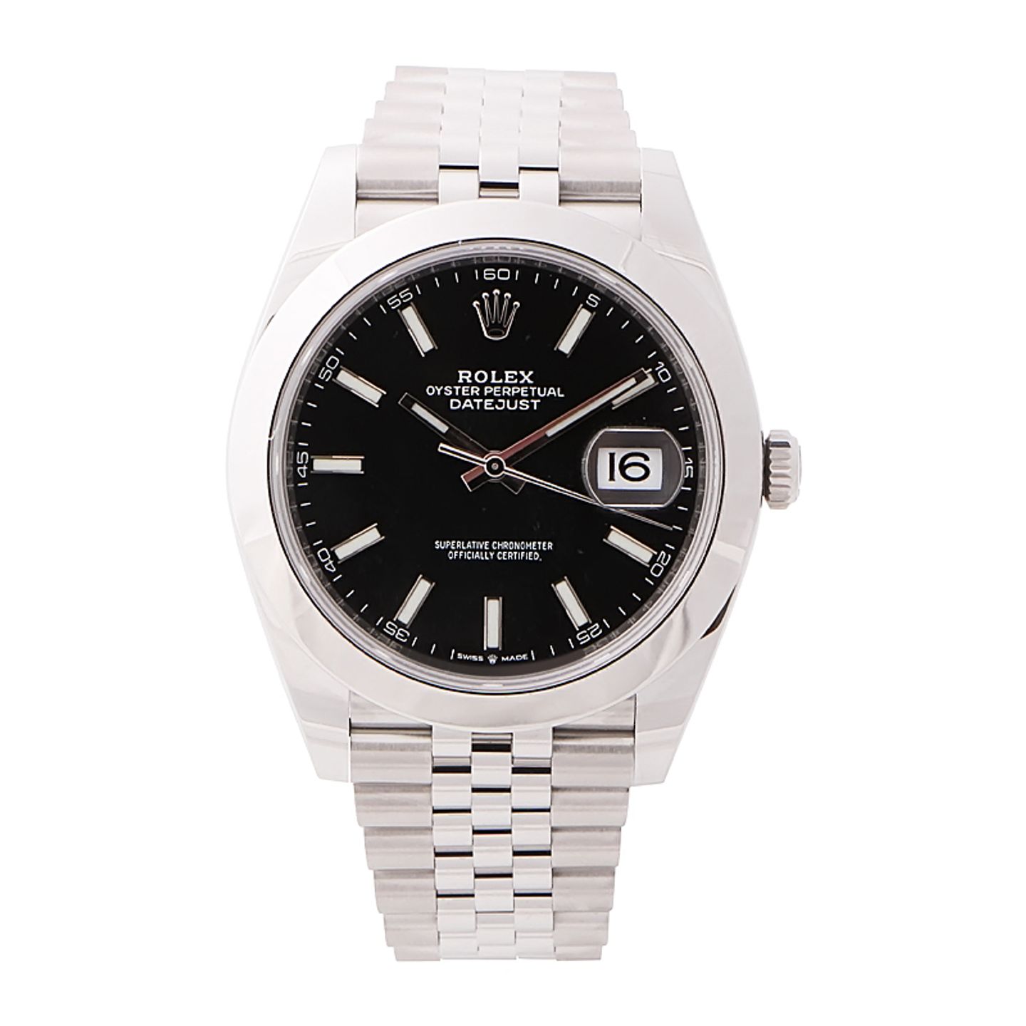 Rolex Datejust 41 126300 (2024) - Zwart wijzerplaat 41mm Staal (1/4)