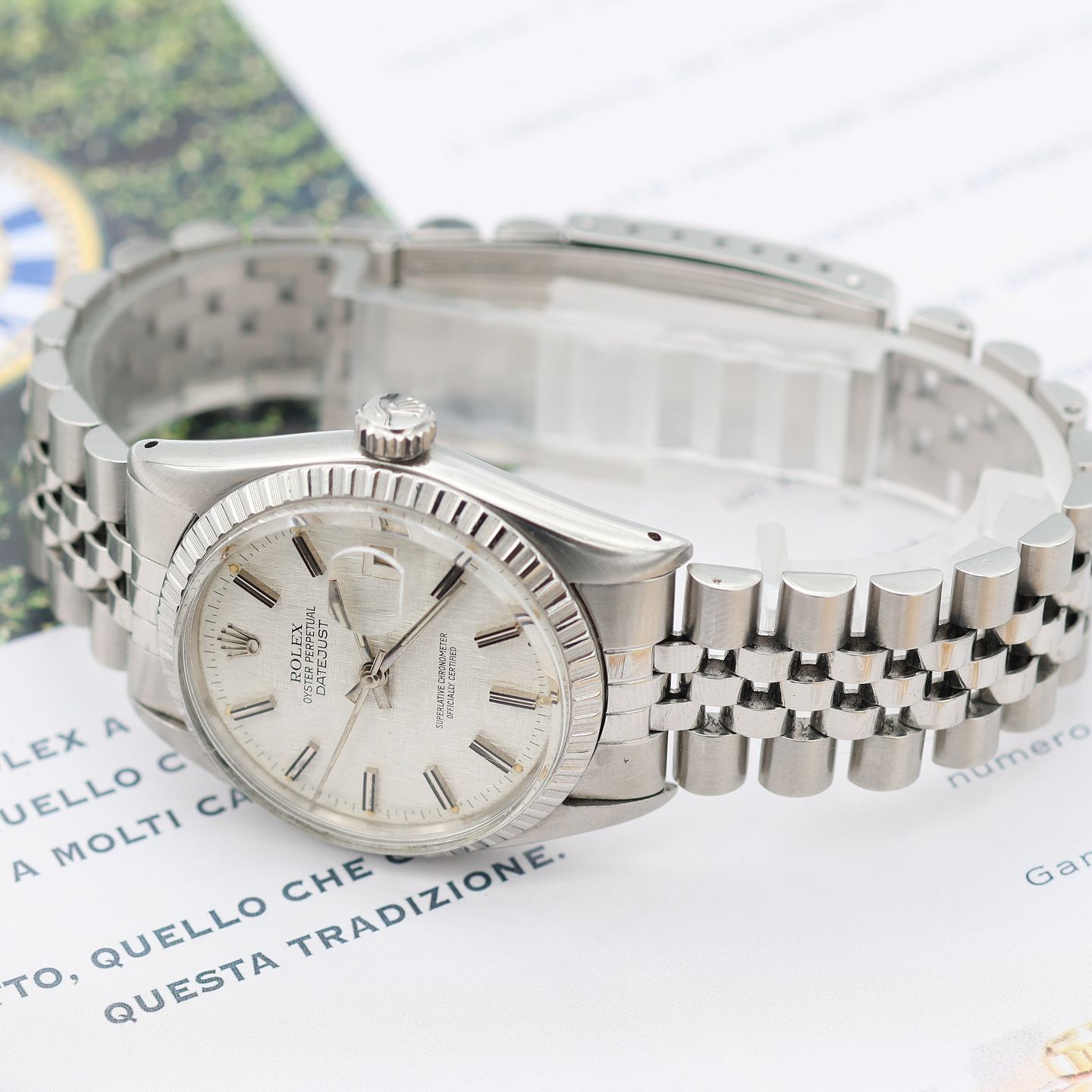 Rolex Datejust 36 16030 (Onbekend (willekeurig serienummer)) - Zilver wijzerplaat 36mm Staal (7/8)