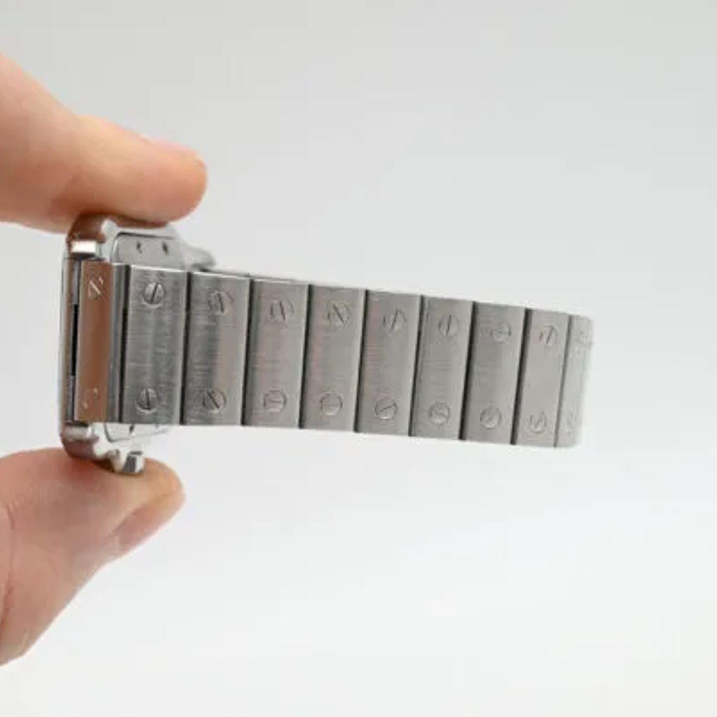 Cartier Santos Galbée 2319 (Onbekend (willekeurig serienummer)) - Zilver wijzerplaat 29mm Staal (8/8)