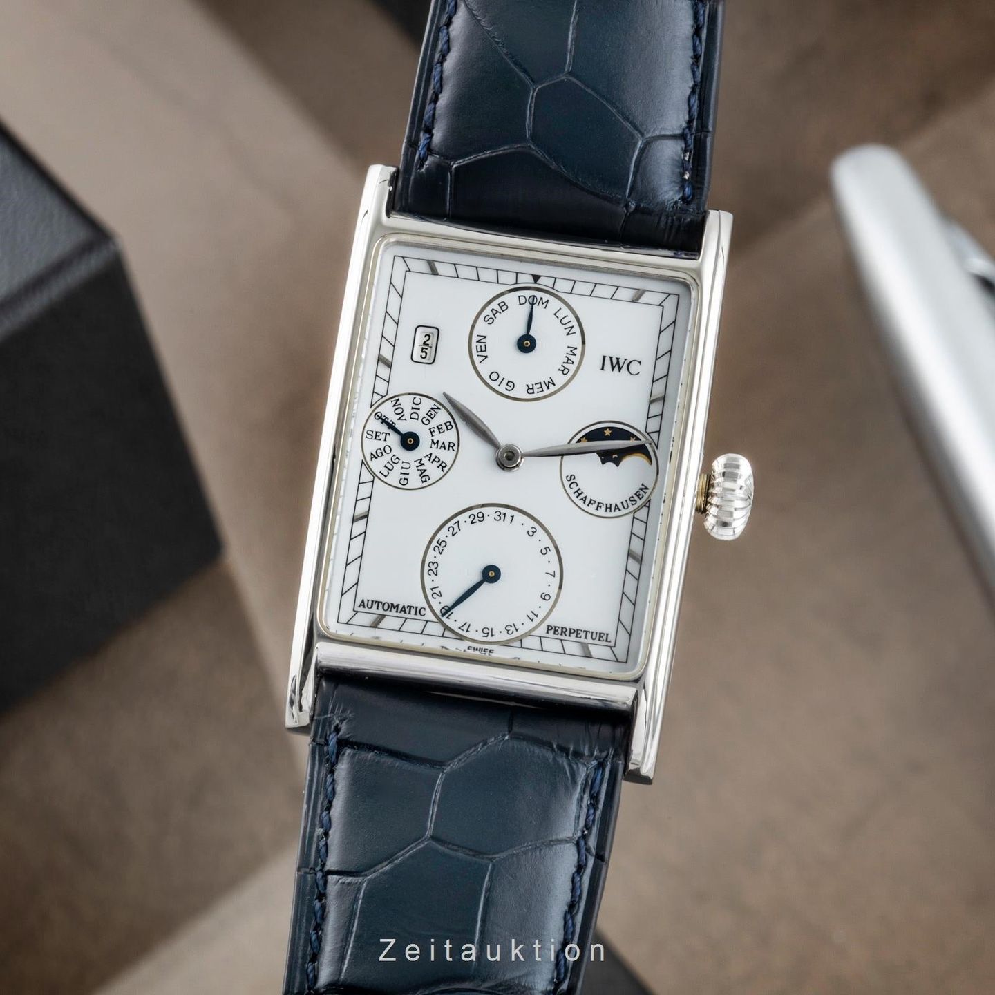 IWC Novecento IW3545 (1995) - Silver dial 27 mm Platinum case (1/8)