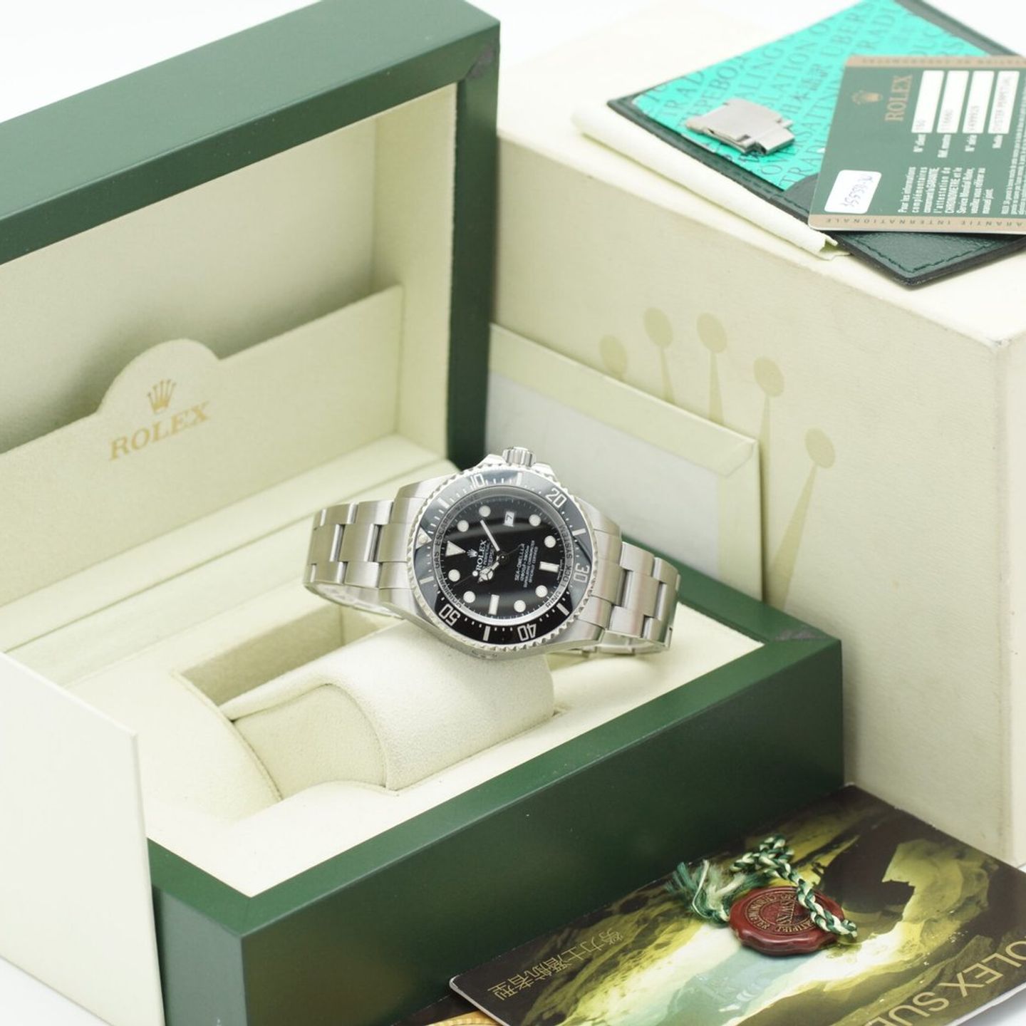 Rolex Sea-Dweller Deepsea 116660 (2010) - Zwart wijzerplaat 44mm Staal (2/8)