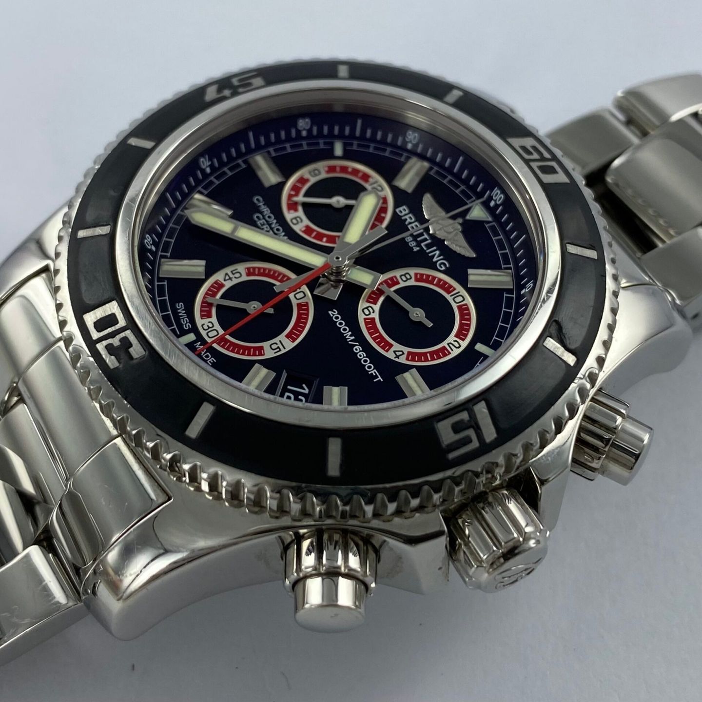 Breitling Superocean Chronograph M2000 A73310A8 (2012) - Black dial 46 mm Steel case (4/6)