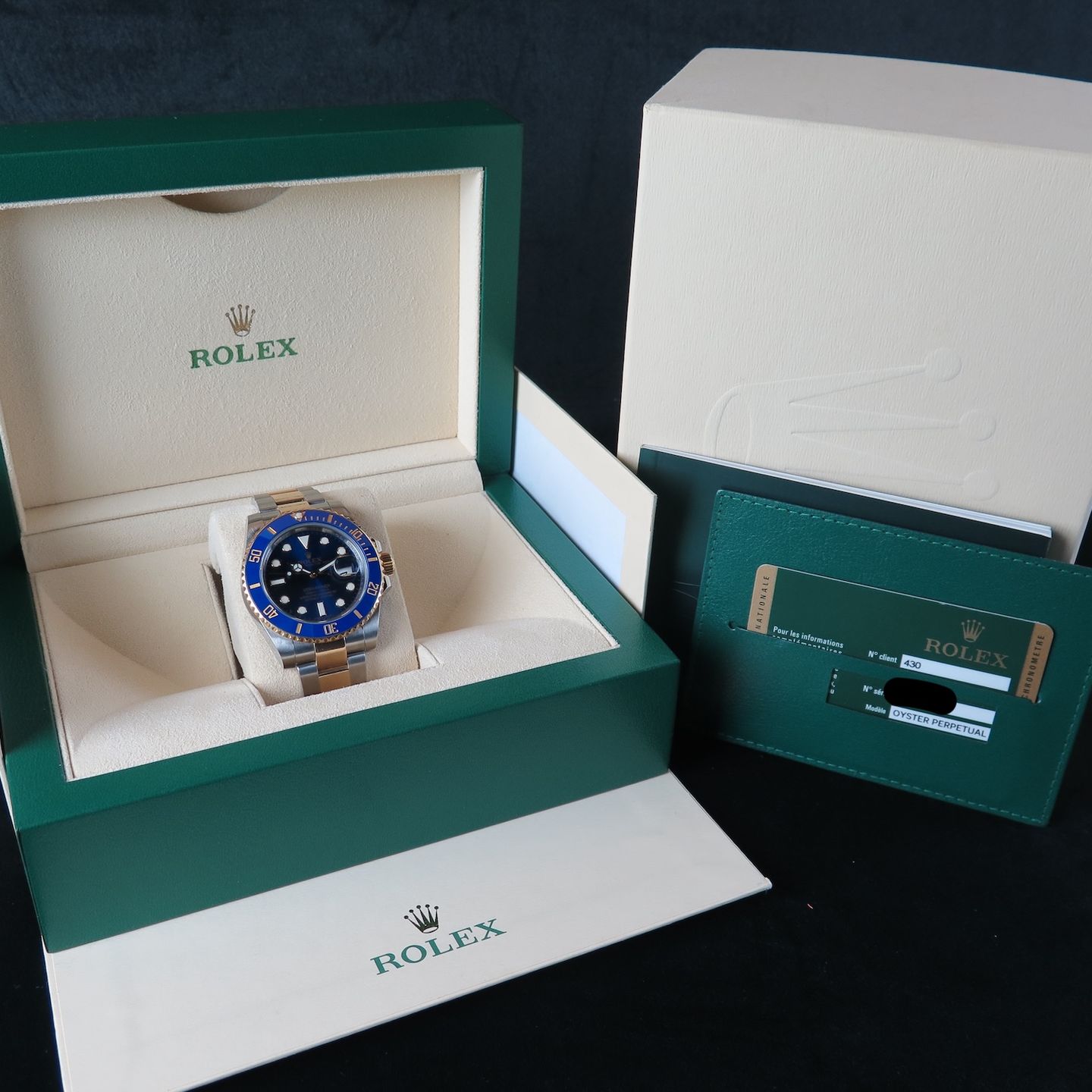 Rolex Submariner Date 116613LB (2014) - Blauw wijzerplaat 40mm Goud/Staal (8/8)