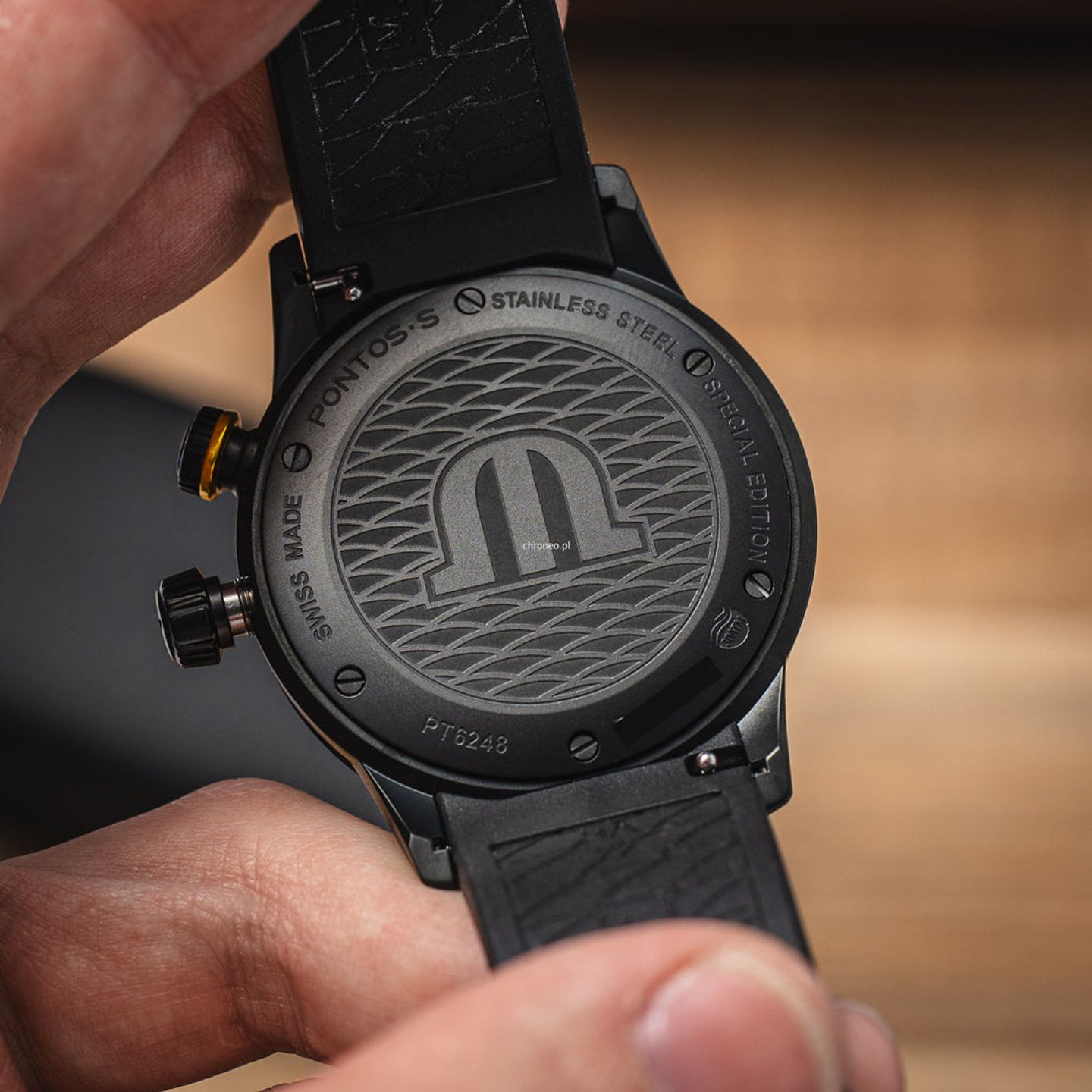 Maurice Lacroix Pontos S Diver PT6248-DLB00-330-2 (2024) - Zwart wijzerplaat 42mm Staal (7/8)