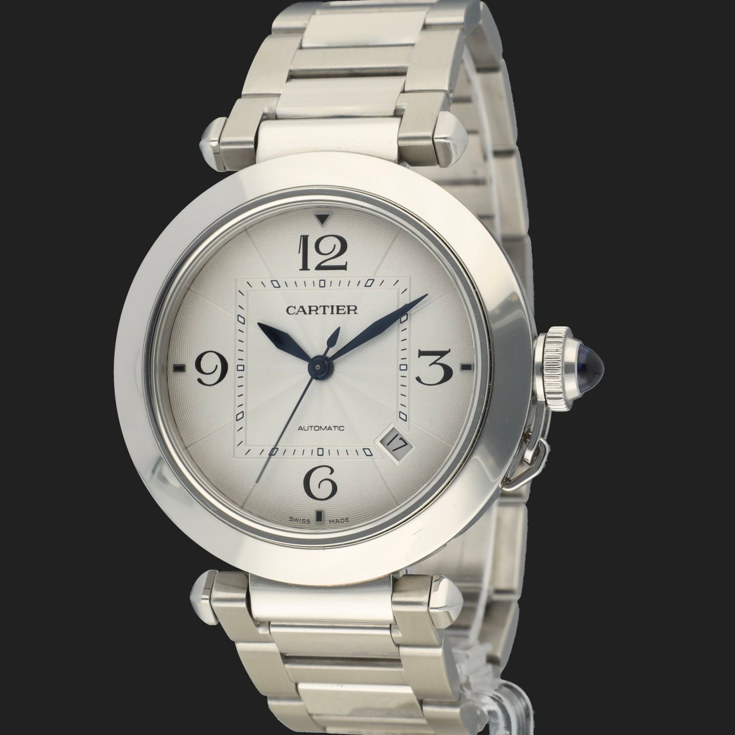 Cartier Pasha WSPA0009 (2022) - Silver dial 41 mm Steel case (1/8)