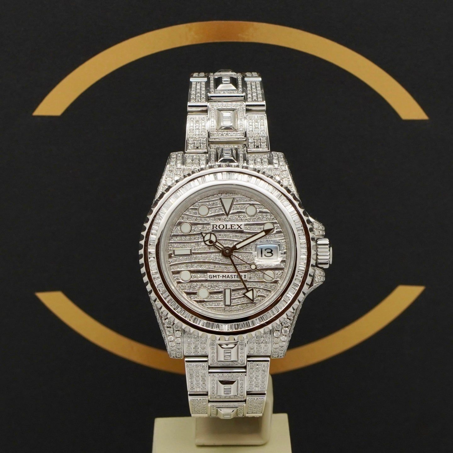 Rolex GMT-Master II 116710LN (2018) - Diamant wijzerplaat 40mm Staal (1/7)