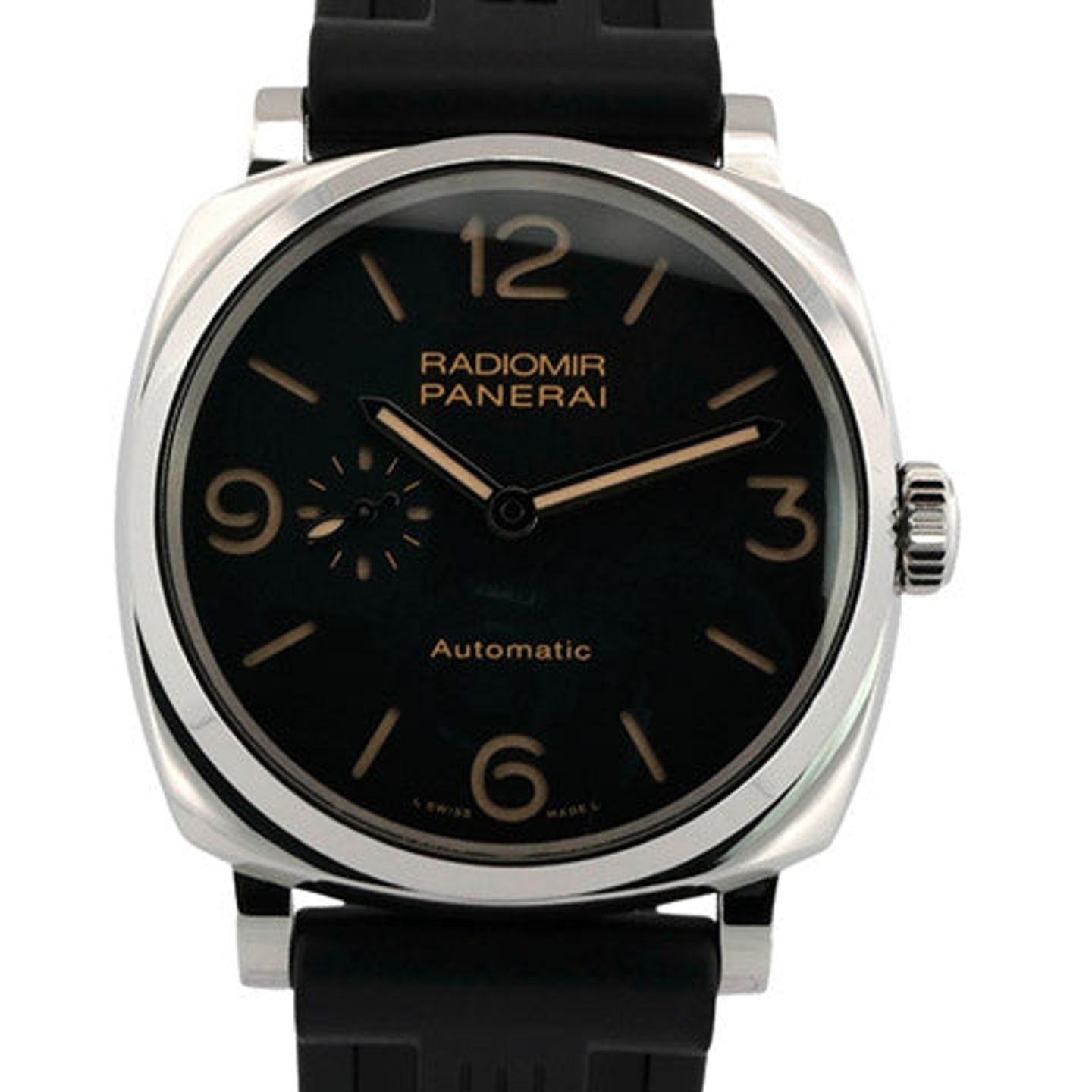 Panerai Radiomir 1940 3 Days Automatic PAM00572 (2016) - Zwart wijzerplaat 45mm Staal (1/8)