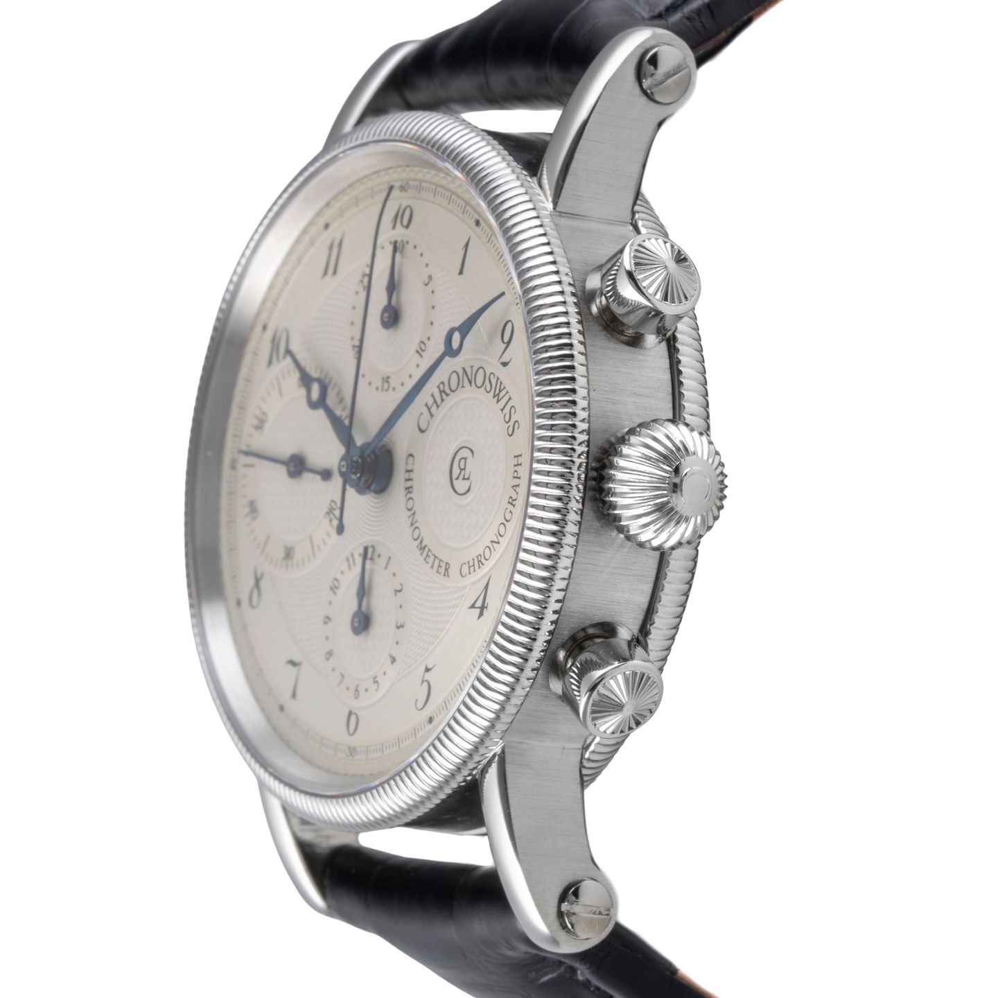 Chronoswiss Kairos CH-7523 (Unknown (random serial)) - Black dial 39 mm Steel case (6/8)