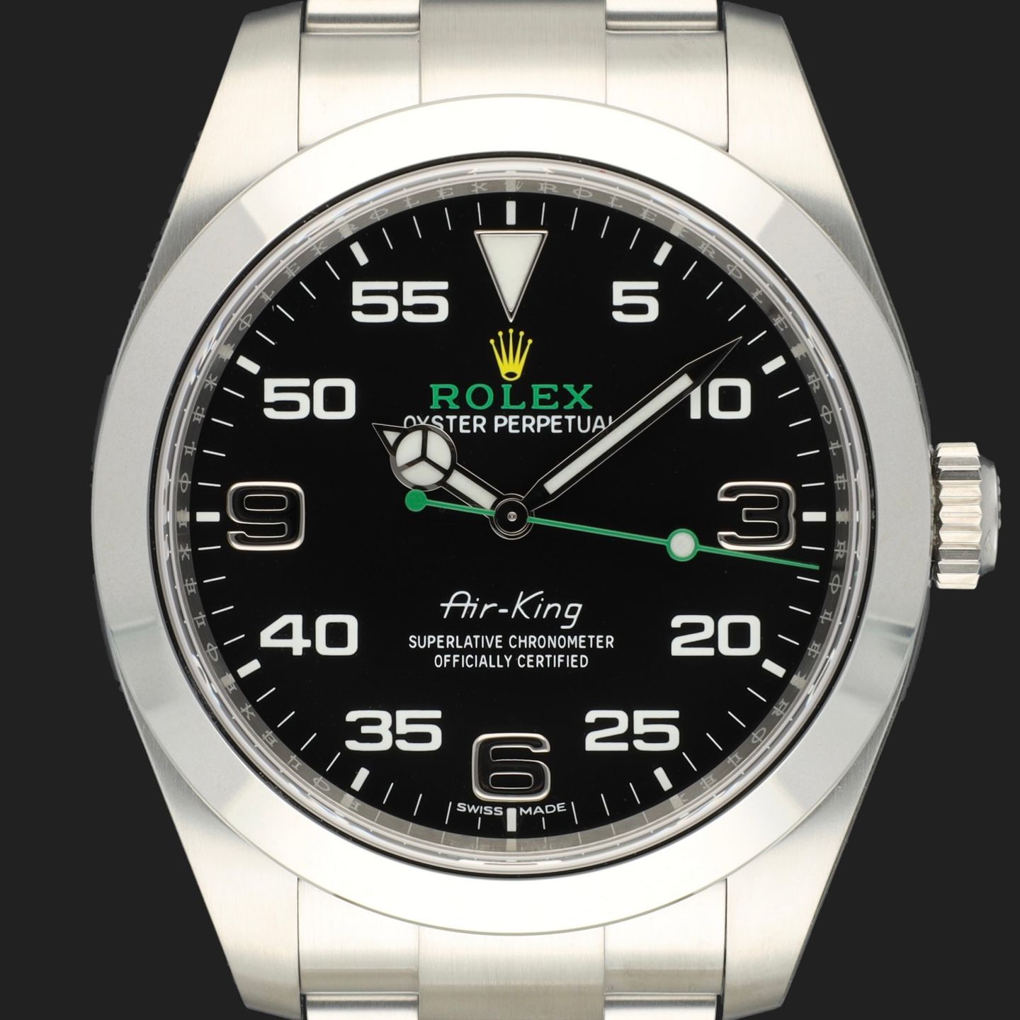 Rolex Air-King 116900 (2021) - Black dial 40 mm Steel case (2/8)