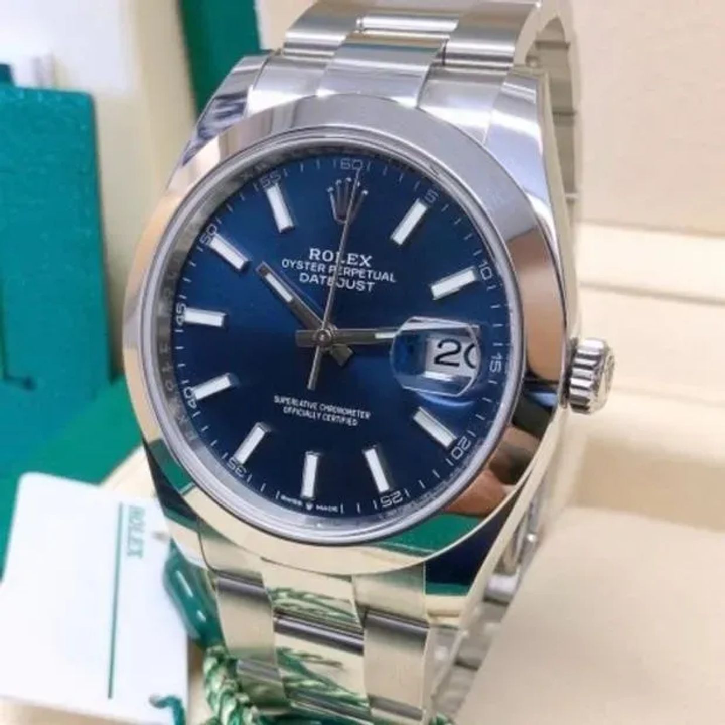 Rolex Datejust 41 126300 (2023) - Blauw wijzerplaat 41mm Staal (5/6)