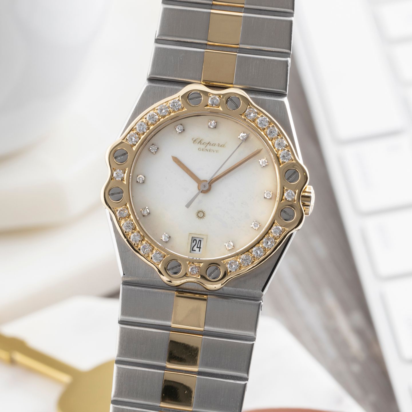 Chopard St. Moritz 8023 (Unknown (random serial)) - 32 mm Gold/Steel case (3/8)