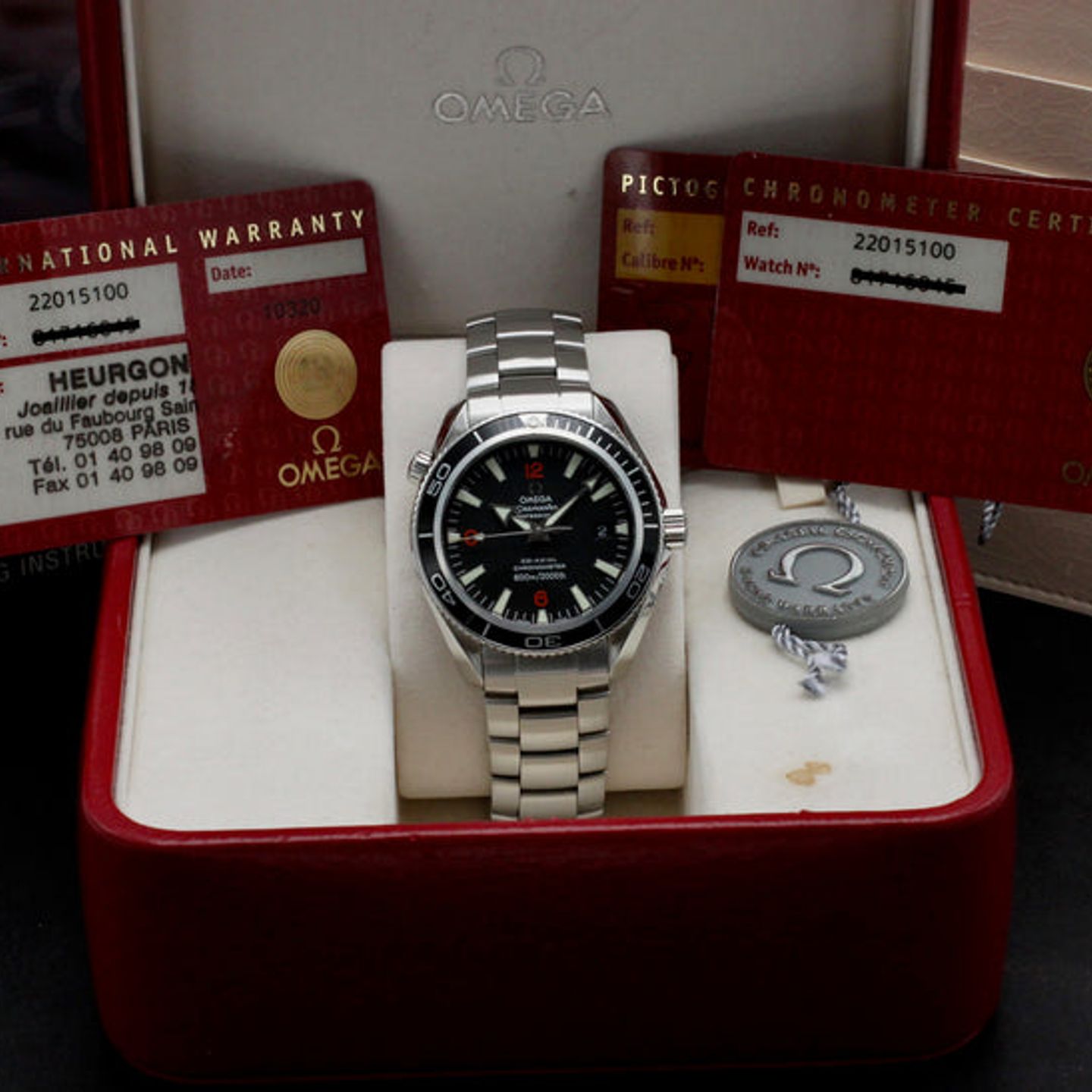 Omega Seamaster Planet Ocean 2201.51.00 (2007) - Zwart wijzerplaat 42mm Staal (3/7)