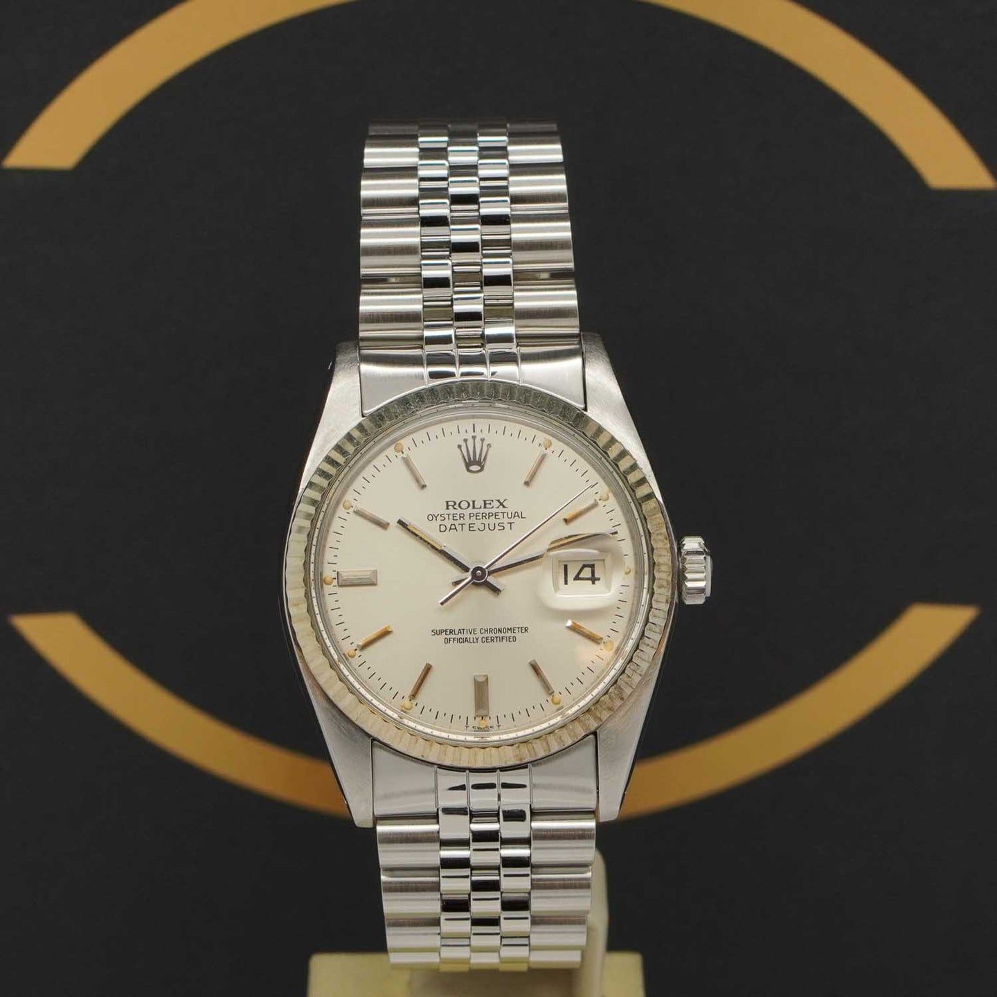 Rolex Datejust 36 16014 (1981) - Zilver wijzerplaat 36mm Staal (1/7)