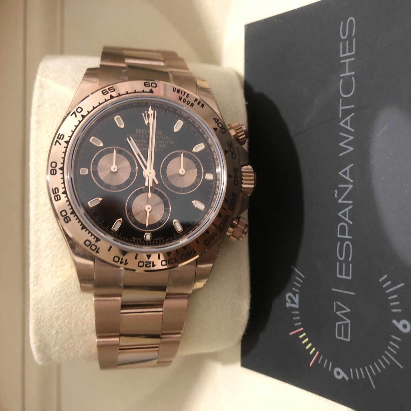 Rolex Daytona 116505 (Onbekend (willekeurig serienummer)) - Zwart wijzerplaat 40mm Roségoud (6/8)