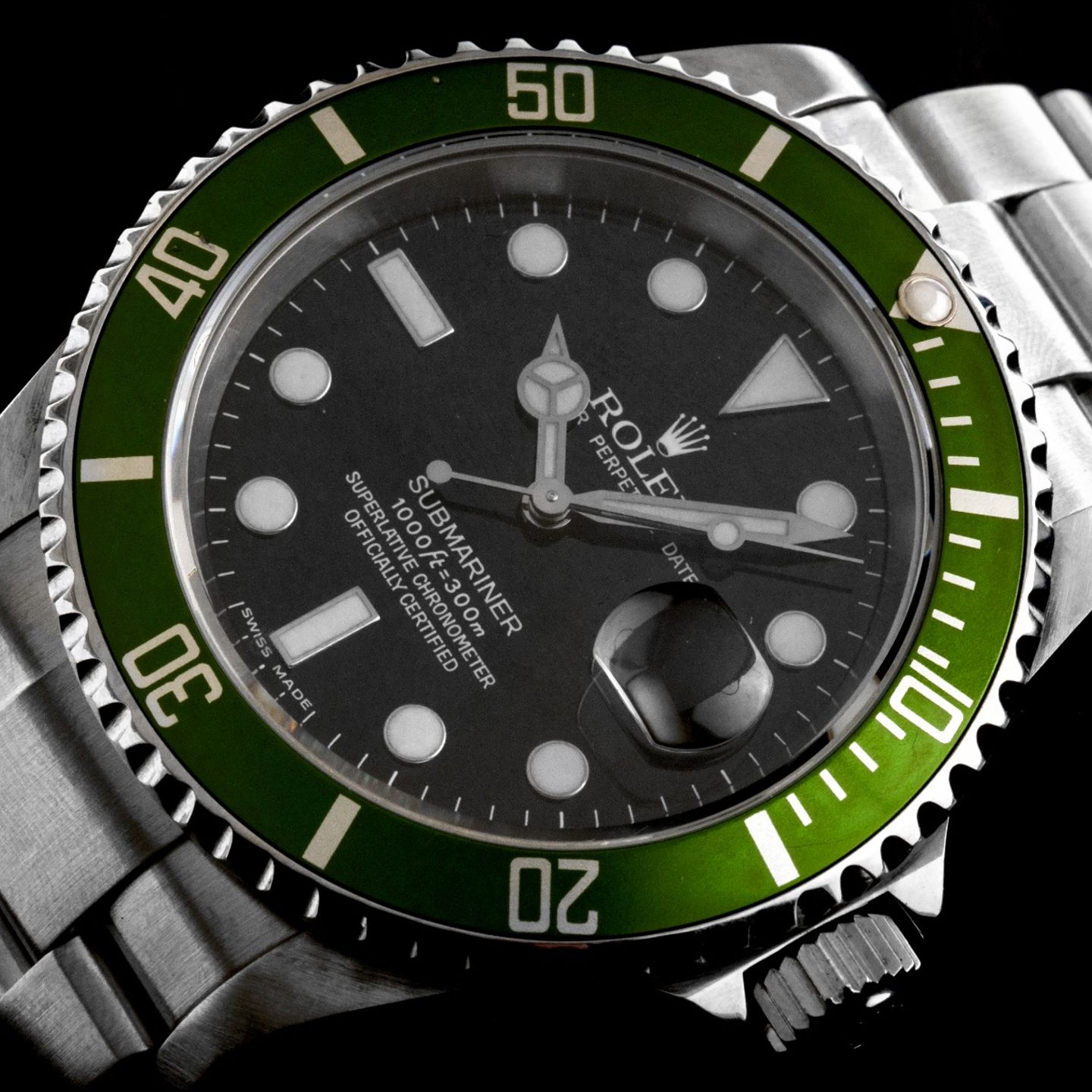 Rolex Submariner Date 16610LV (2006) - Black dial 40 mm Steel case (3/8)