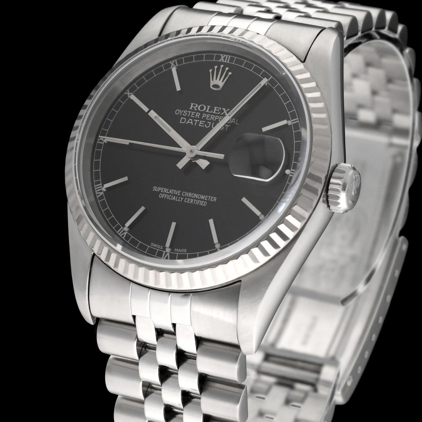 Rolex Datejust 36 16234 (1995) - Zwart wijzerplaat 36mm Staal (7/8)