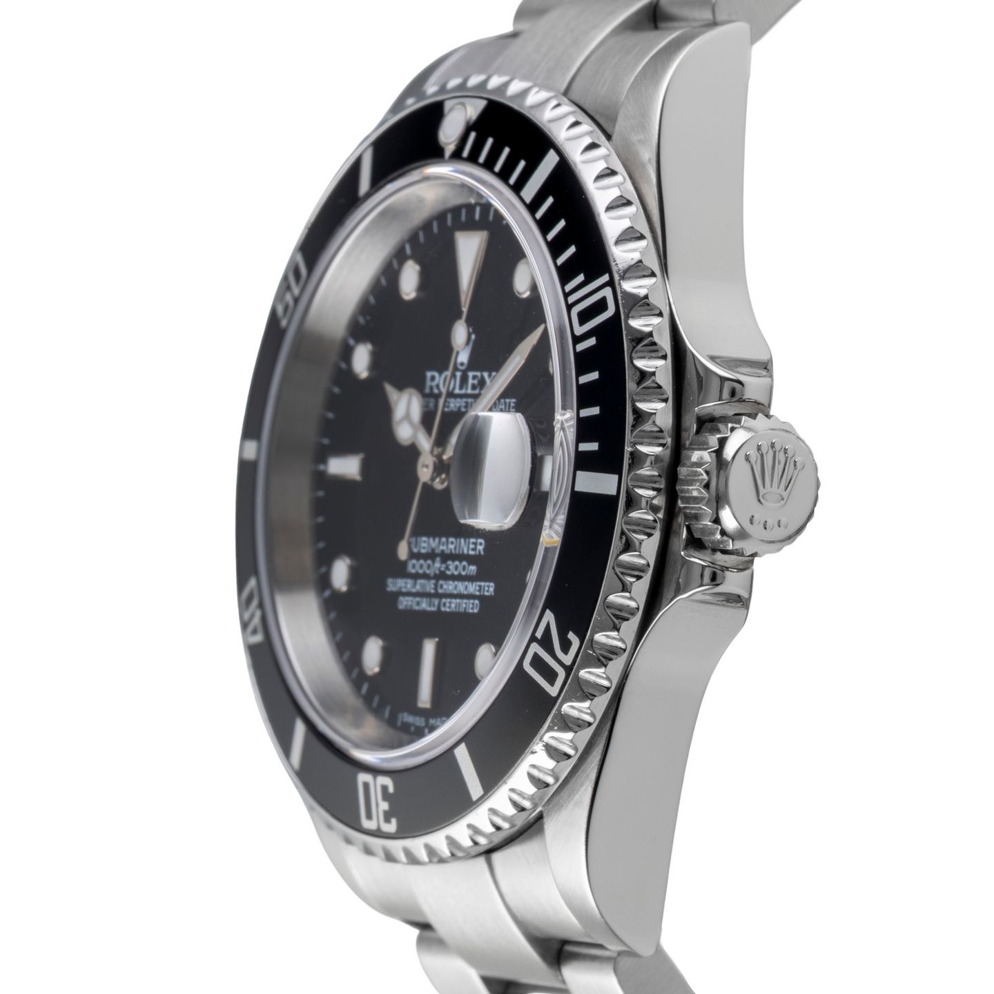 Rolex Submariner Date 16610T (Unknown (random serial)) - Black dial 40 mm Steel case (6/8)