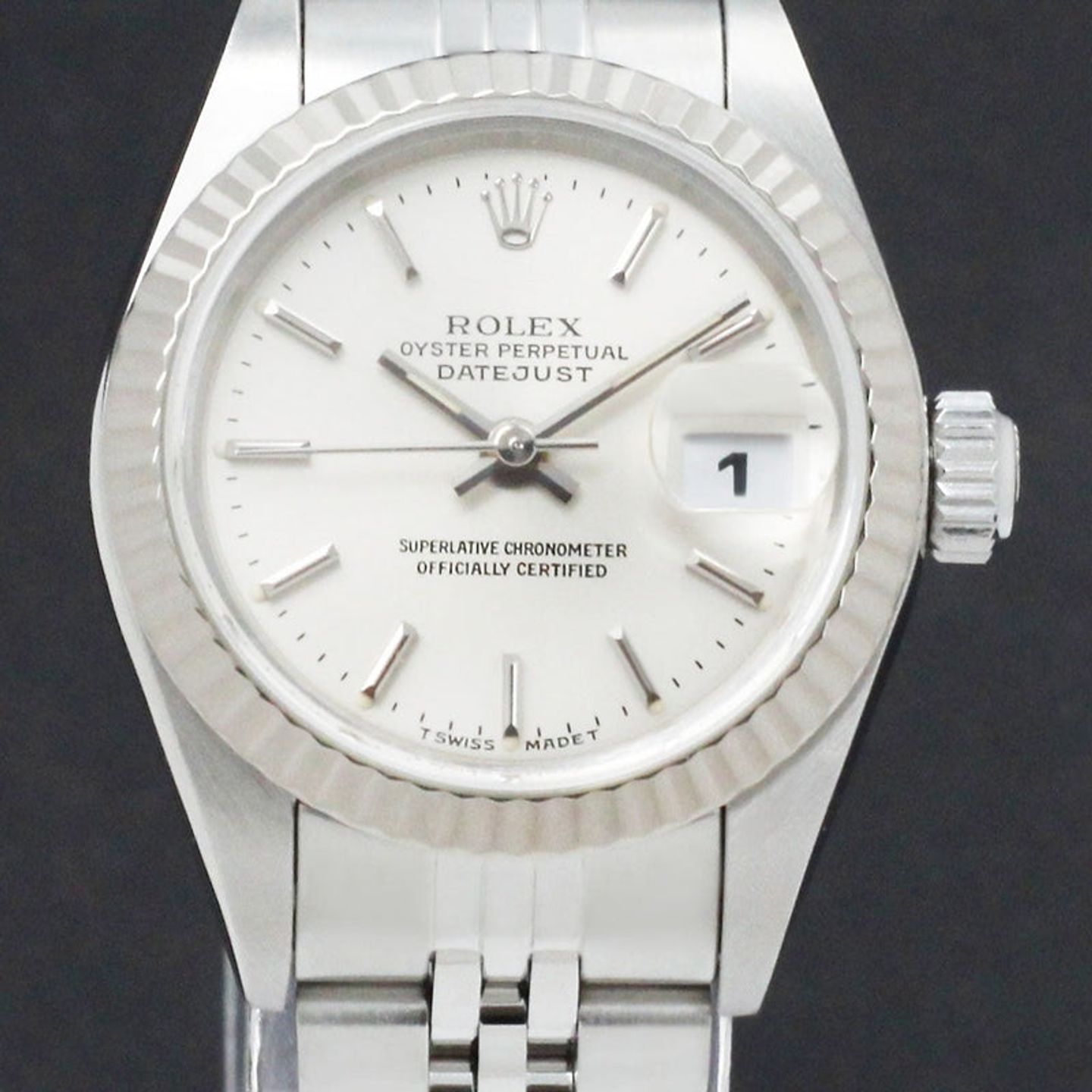 Rolex Lady-Datejust 69174 (1999) - Silver dial 26 mm Steel case (1/7)