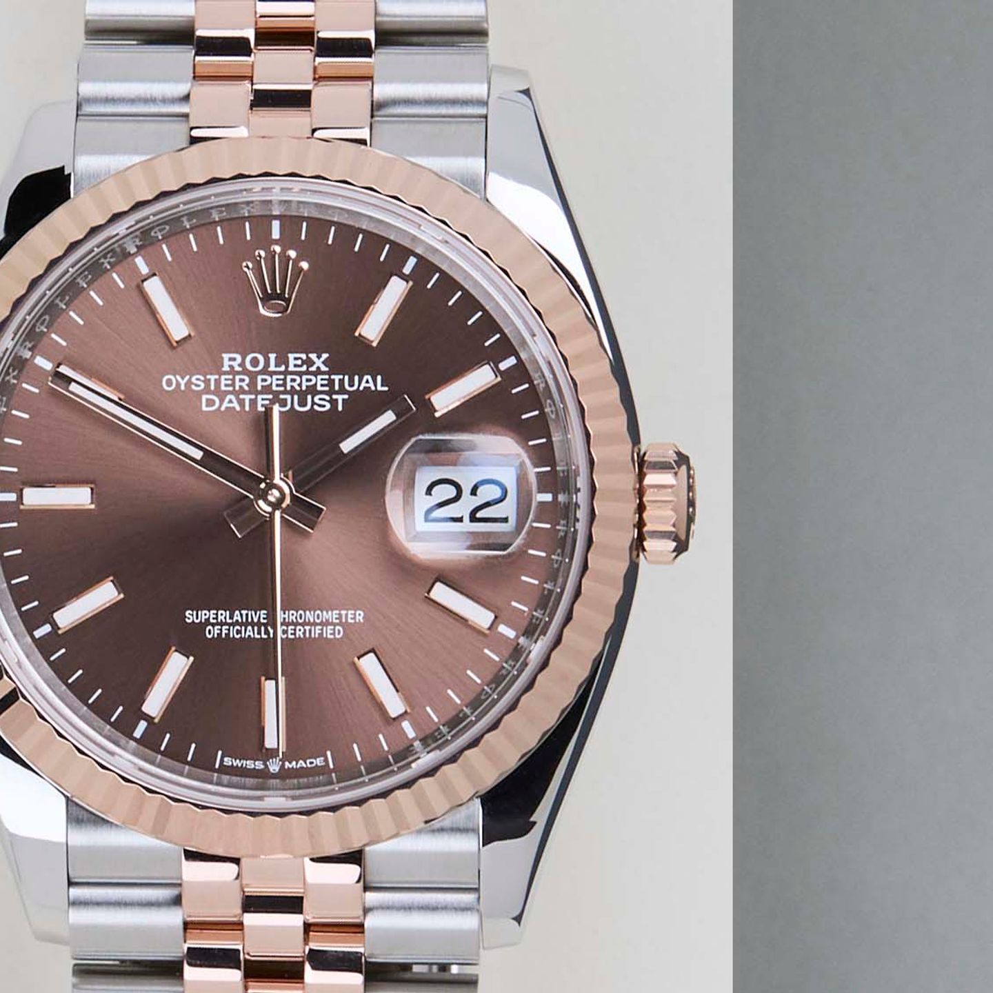 Rolex Datejust 36 126231 (2024) - Bruin wijzerplaat 36mm Goud/Staal (5/8)