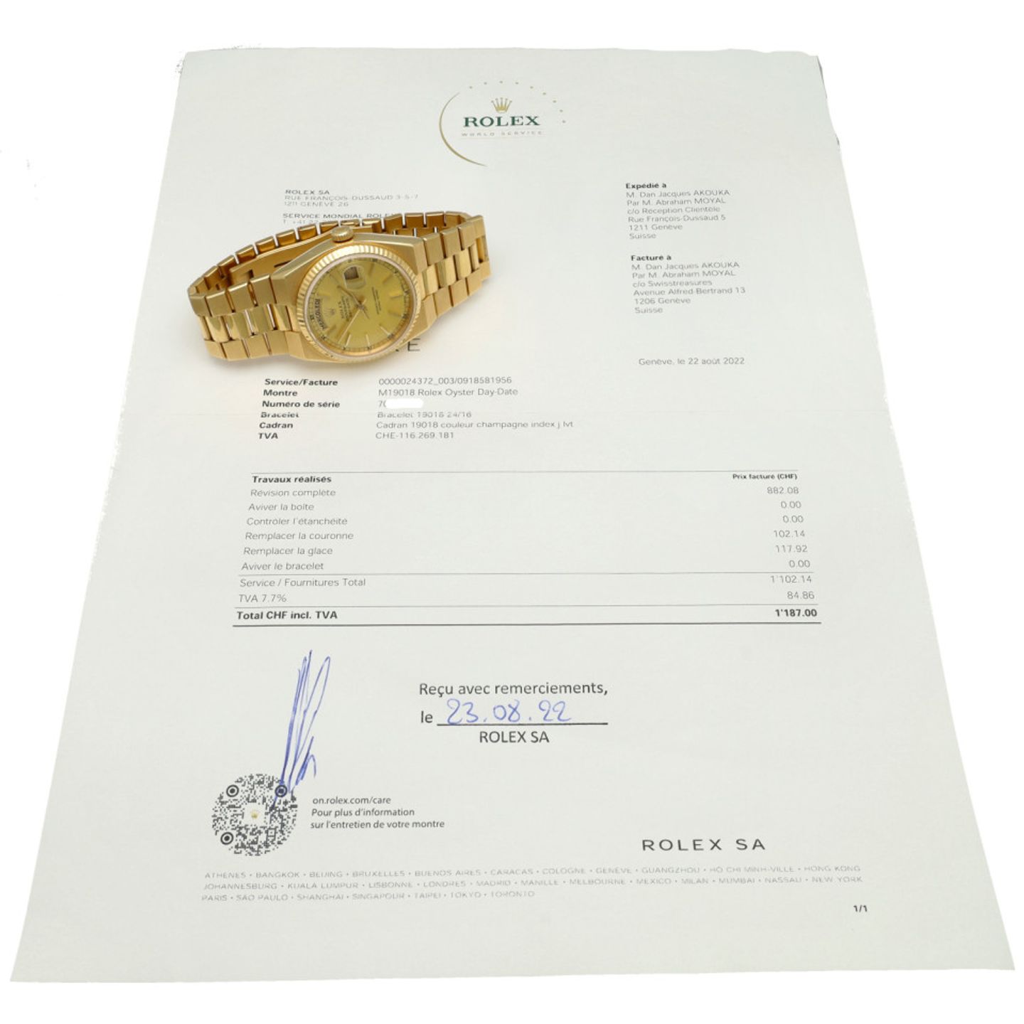 Rolex Day-Date Oysterquartz 19018 - (5/7)