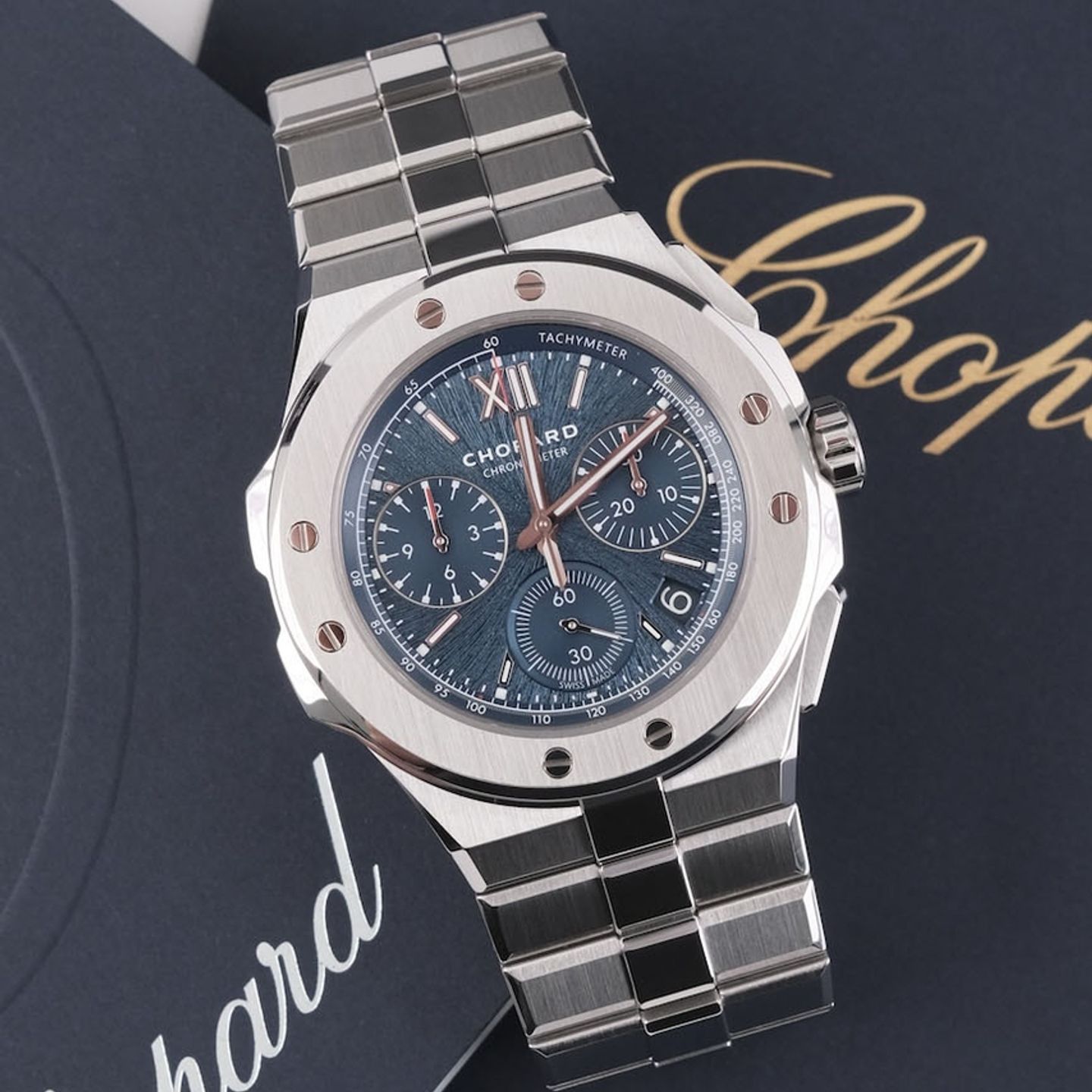 Chopard Alpine Eagle 298609-3001 (2021) - Blue dial 44 mm Steel case (4/8)