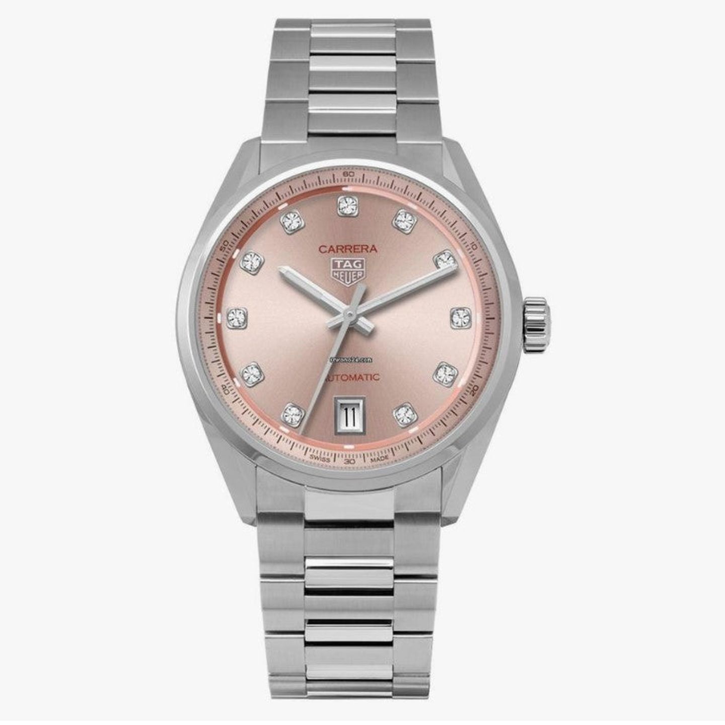 TAG Heuer Carrera Calibre 7 WBN231D.BA0001 (2025) - Roze wijzerplaat 36mm Staal (1/1)