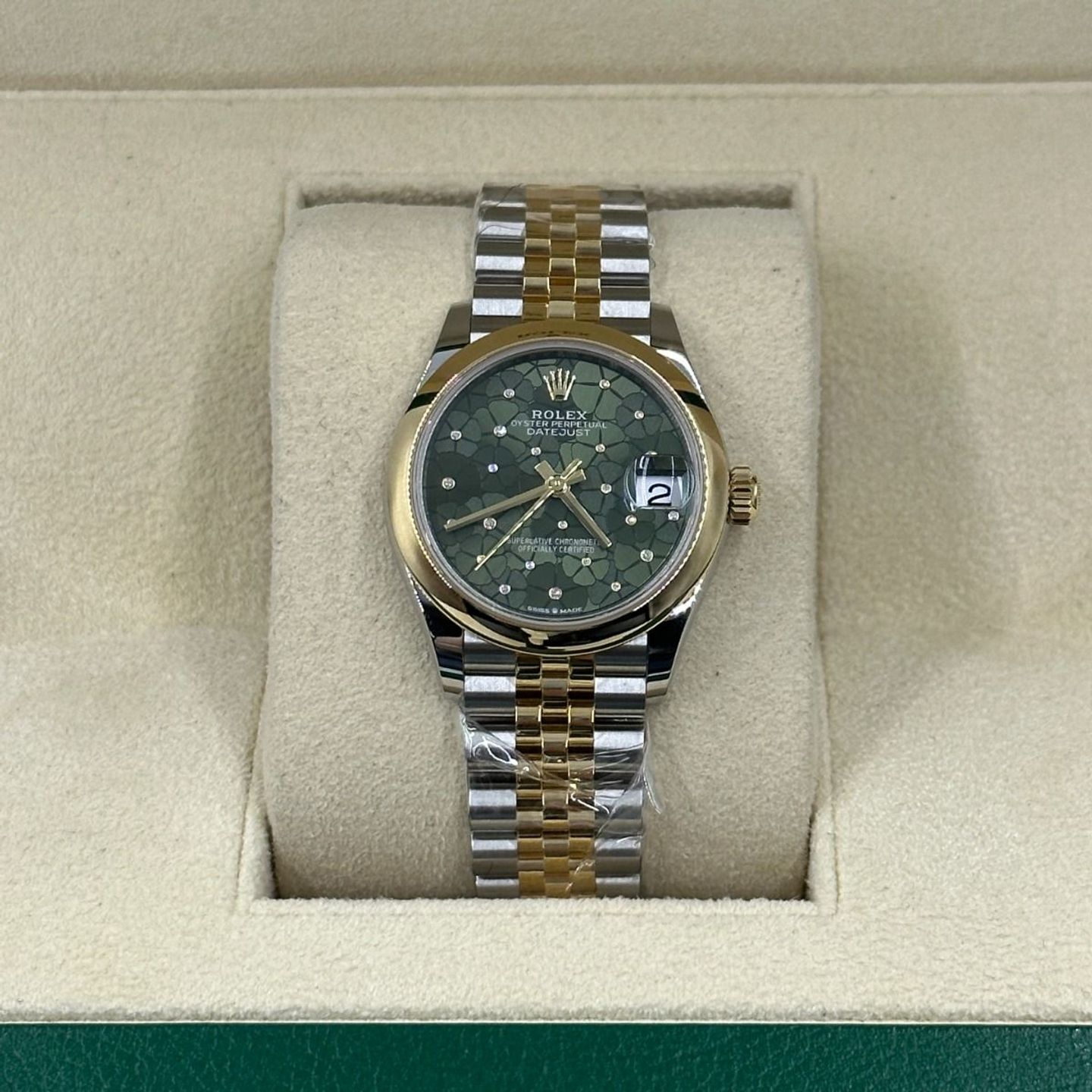 Rolex Datejust 31 278243 (2024) - Groen wijzerplaat 31mm Staal (5/8)