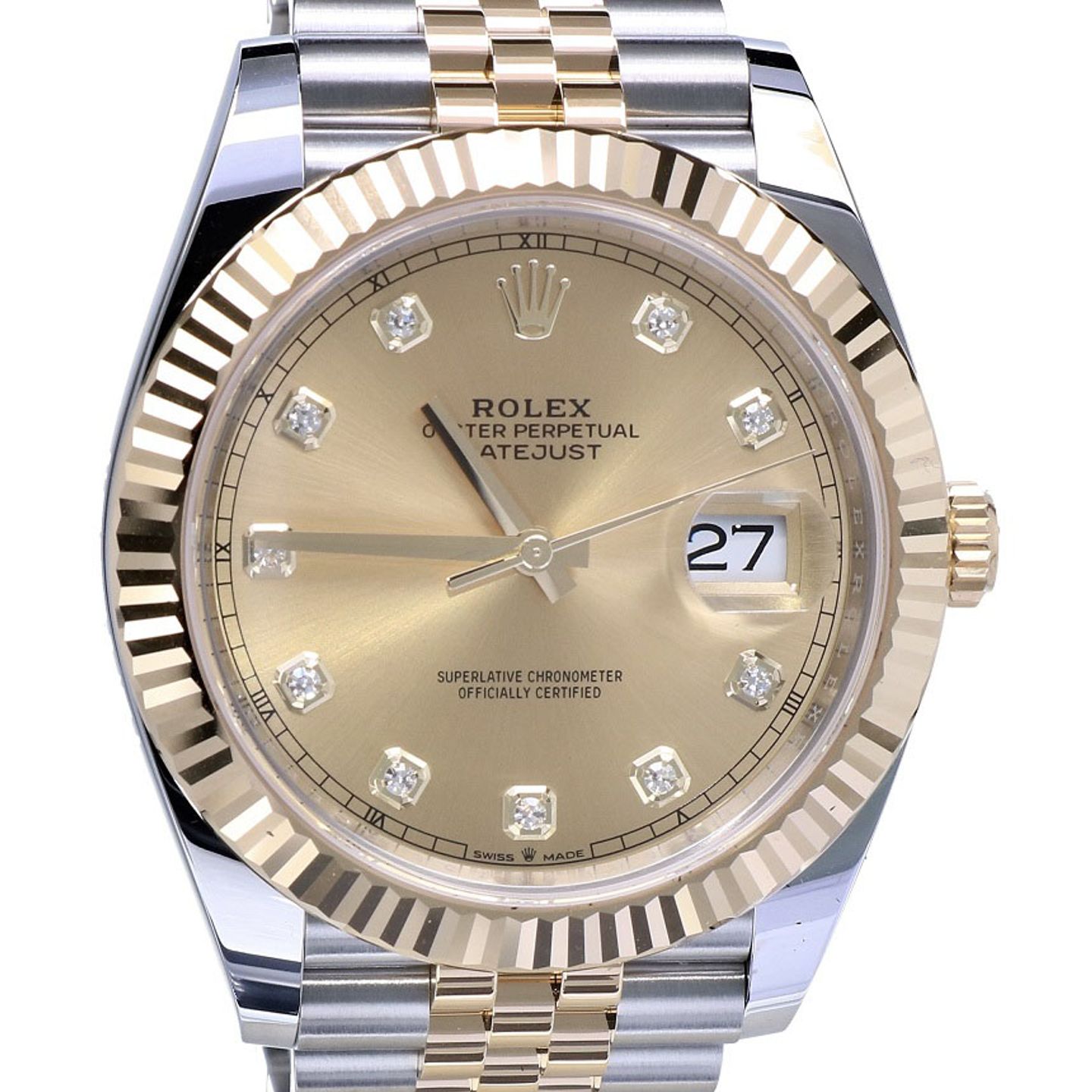 Rolex Datejust 41 126333 (2023) - Champagne wijzerplaat 41mm Goud/Staal (6/8)