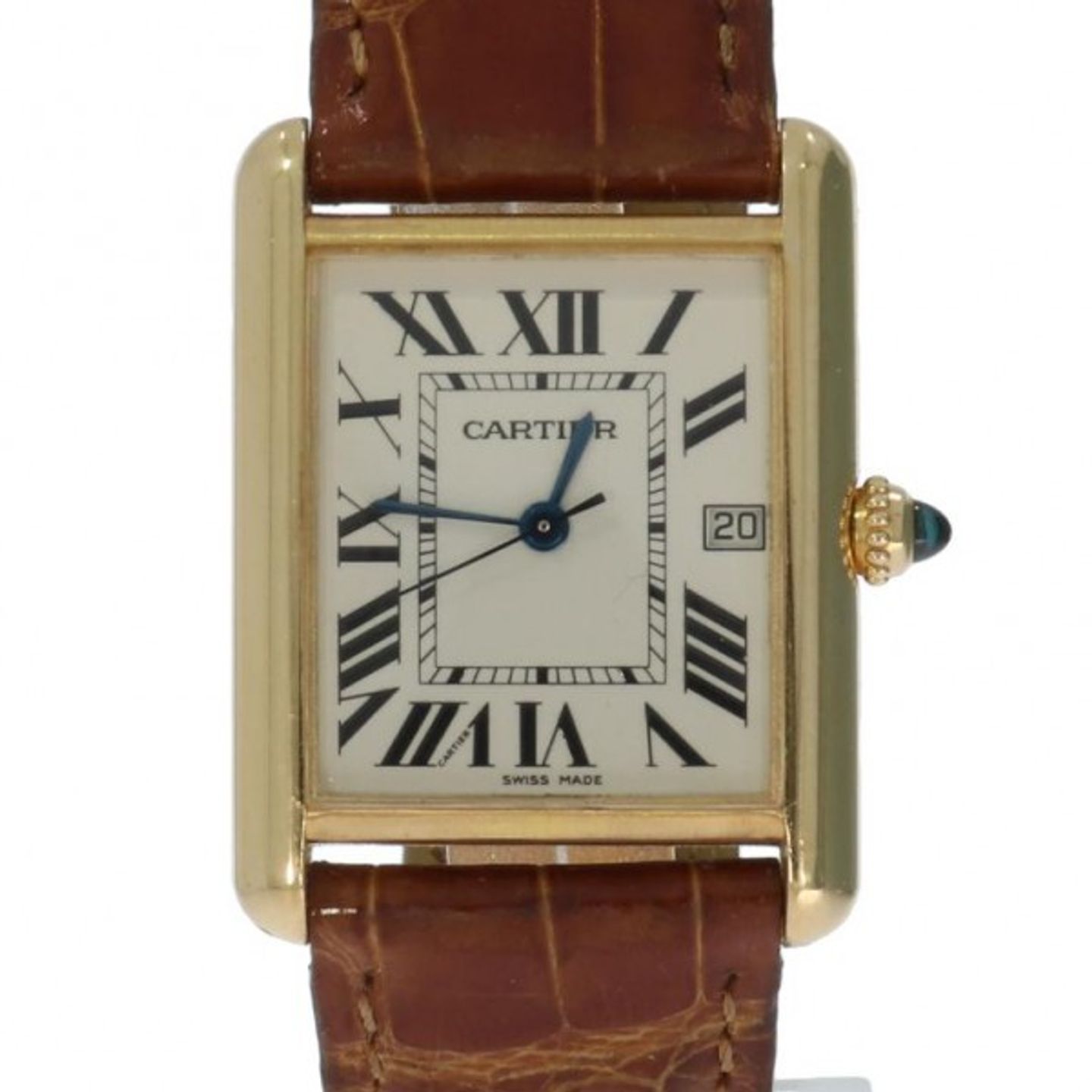 Cartier Tank Louis Cartier W1529756 (Unknown (random serial)) - White dial 25 mm Yellow Gold case (1/5)