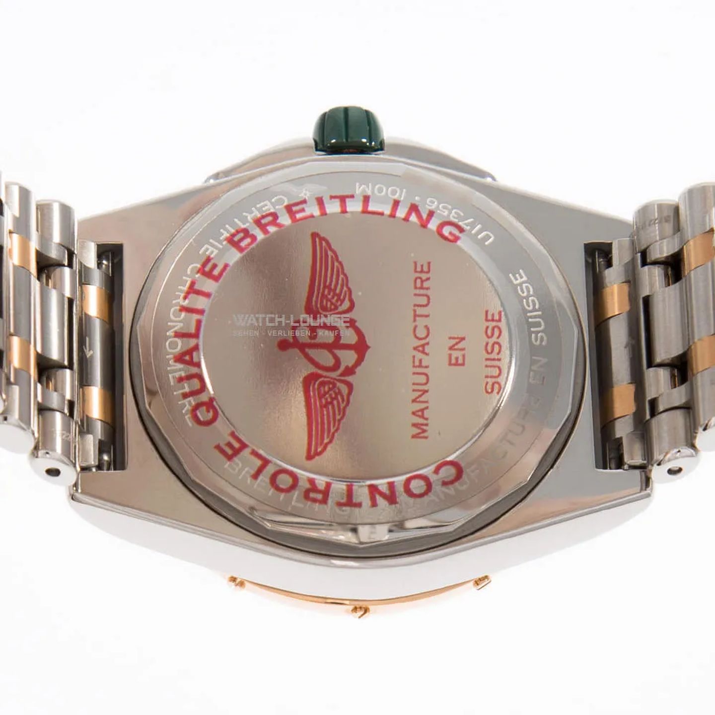 Breitling Chronomat 38 U17356531L1U1 (2026) - Pink dial 38 mm Gold/Steel case (8/8)