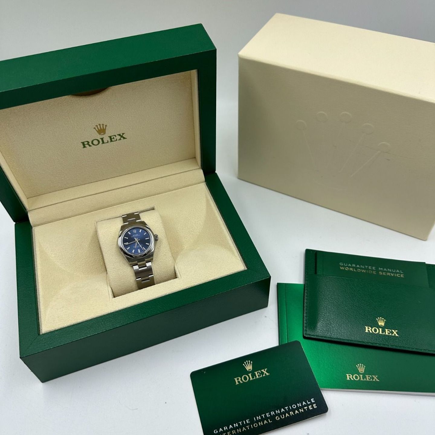 Rolex Oyster Perpetual 28 276200 (2024) - Blauw wijzerplaat 28mm Staal (2/8)