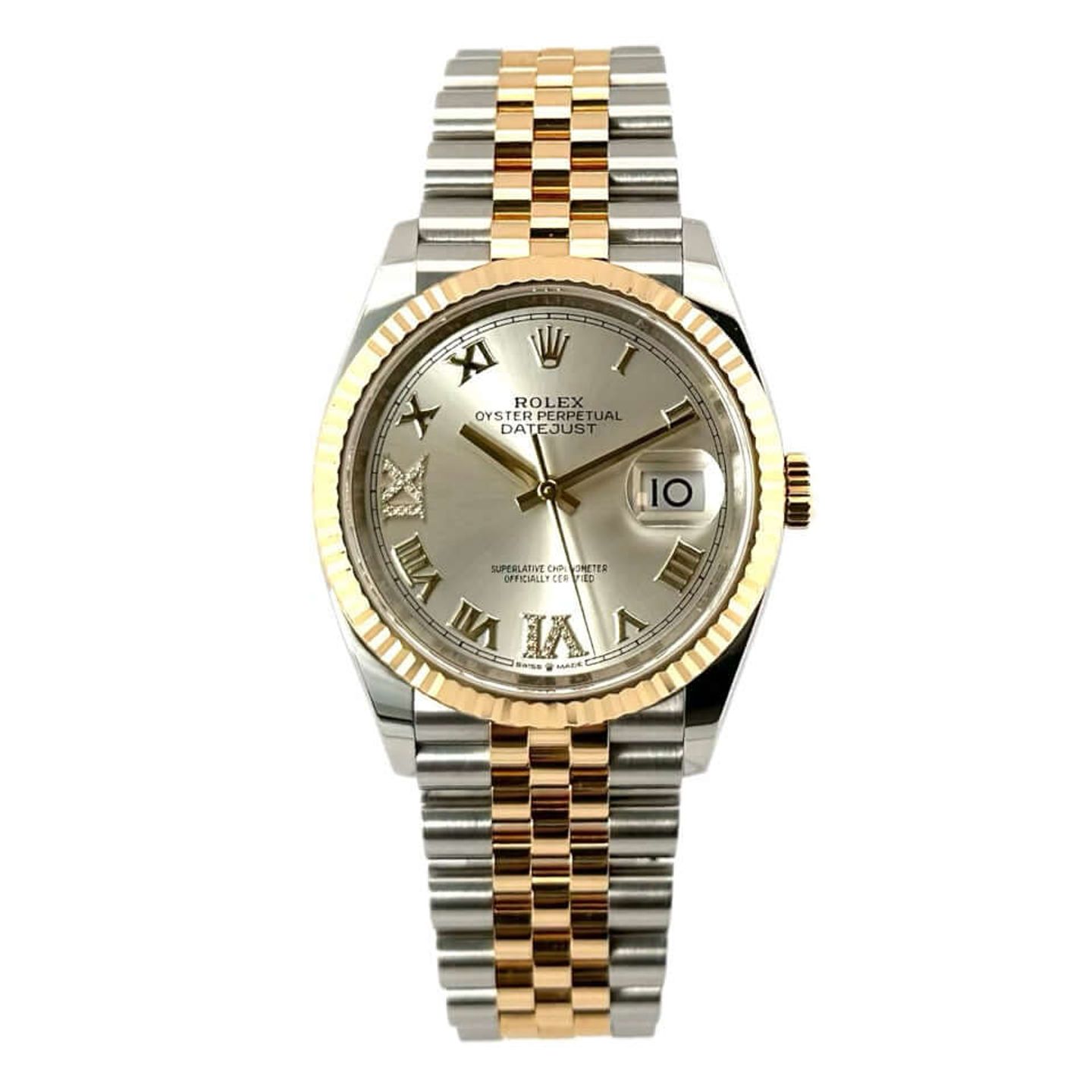 Rolex Datejust 36 126233 (2020) - Zilver wijzerplaat 36mm Staal (1/7)