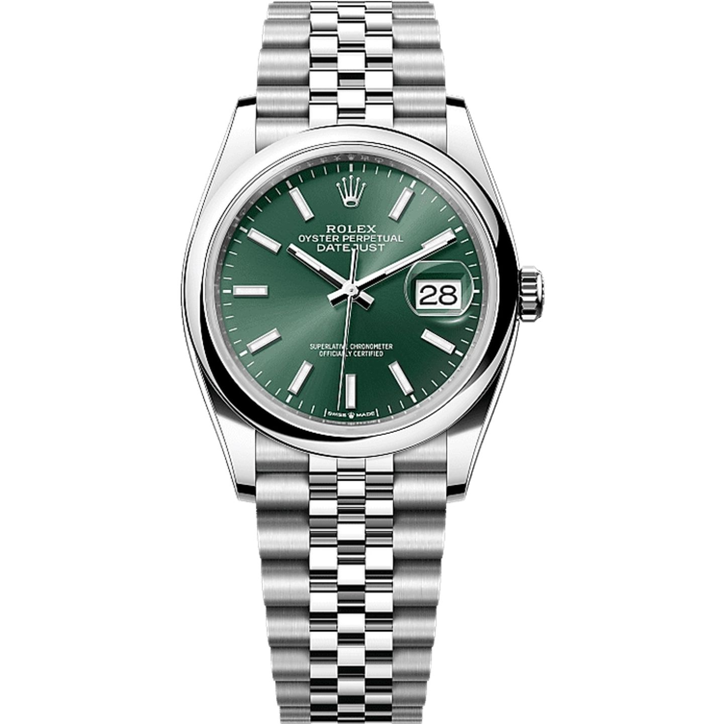 Rolex Datejust 36 126200 (2025) - Groen wijzerplaat 36mm Staal (1/1)