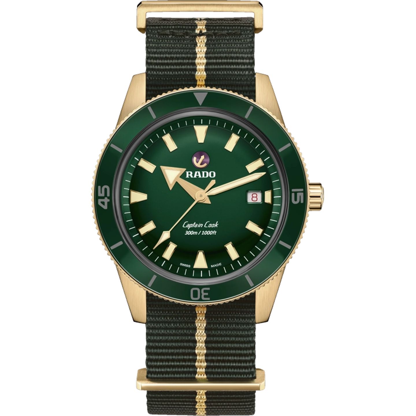 Rado HyperChrome Captain Cook R32504317 (2026) - Green dial 42 mm Titanium case (1/1)