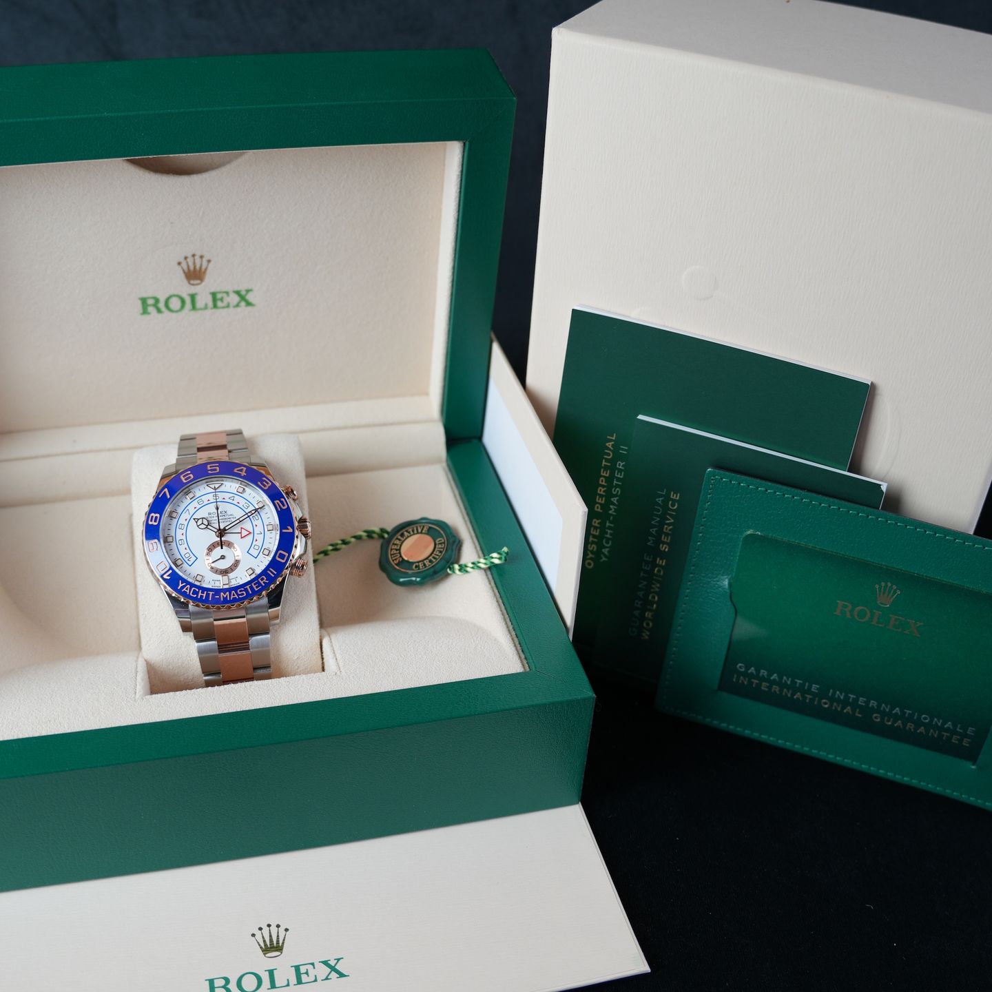 Rolex Yacht-Master II 116681 (2021) - Wit wijzerplaat 44mm Goud/Staal (8/8)